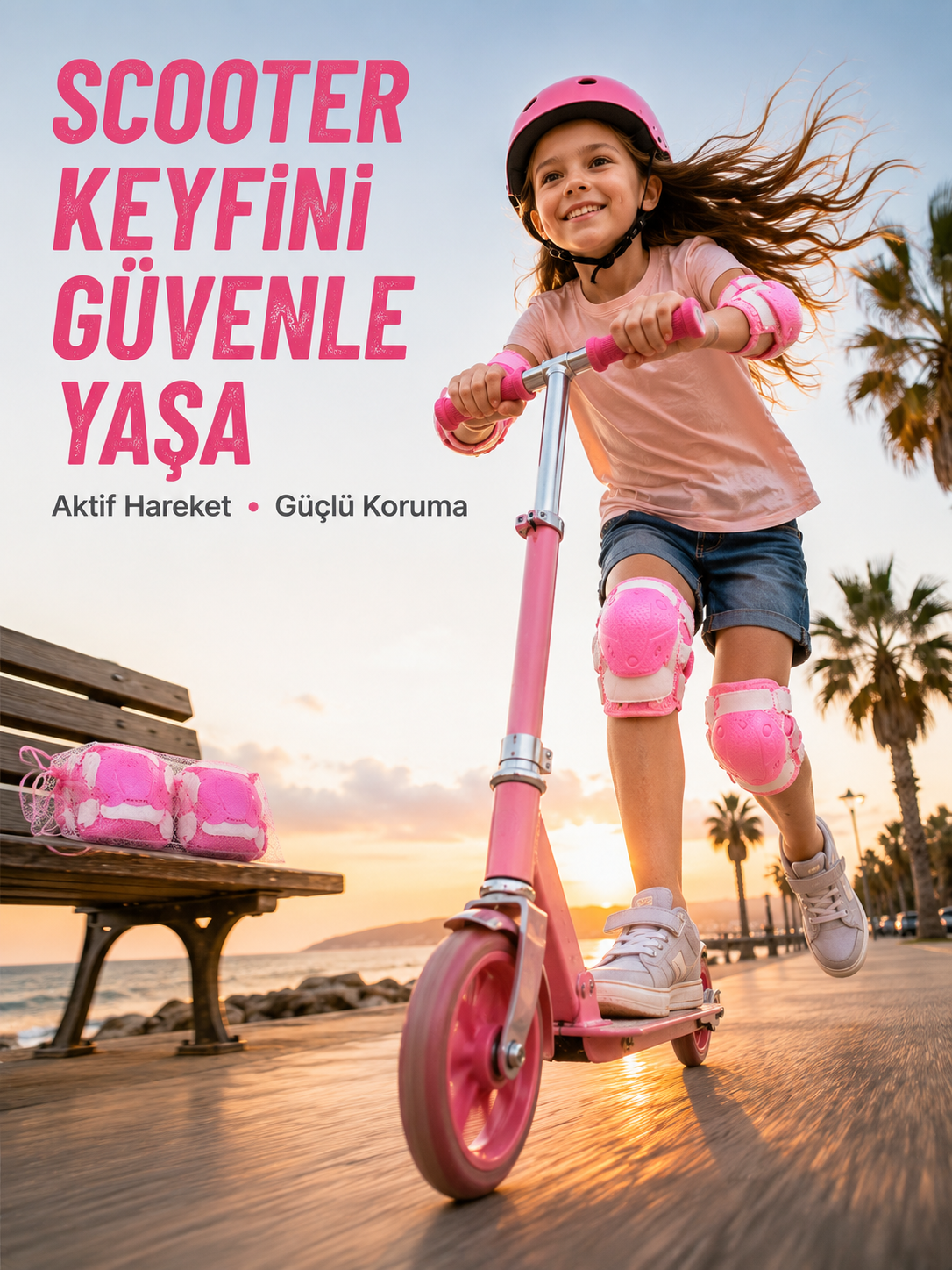 Çocuk Koruyucu Pembe Çocuk Koruyucu Spor Seti Dizlik Dirseklik El Bilek Koruyucu - Bayi Depom Çocuk Koruyucu Pembe Çocuk Koruyucu Spor Seti Dizlik Dirseklik El Bilek Koruyucu - Bayi Depom