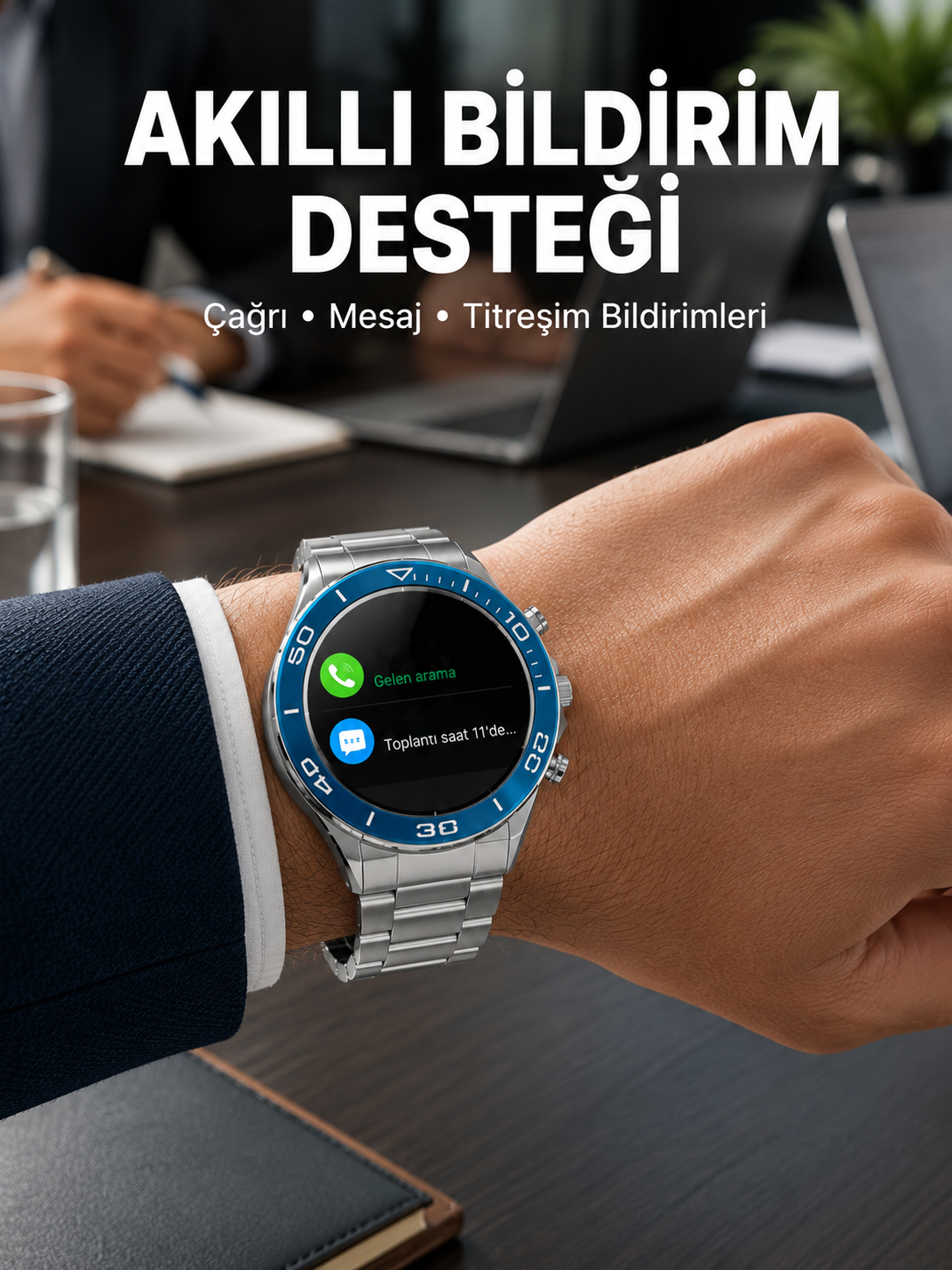 Akıllı Saat Çelik Kordonlu Amoled Ekran Android ve İOS Uyumlu Çağrı Cevaplayabilen Yeni Nesil - Bayi Depom Akıllı Saat Çelik Kordonlu Amoled Ekran Android ve İOS Uyumlu Çağrı Cevaplayabilen Yeni Nesil - Bayi Depom