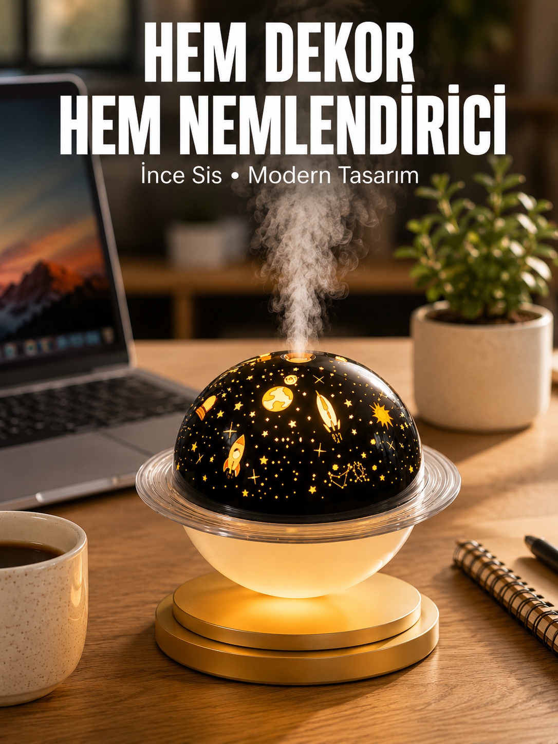 Hava Nemlendirici Renk Değiştiren Oda Kokusu Yıldızlı Projektör - Bayi Depom Hava Nemlendirici Renk Değiştiren Oda Kokusu Yıldızlı Projektör - Bayi Depom