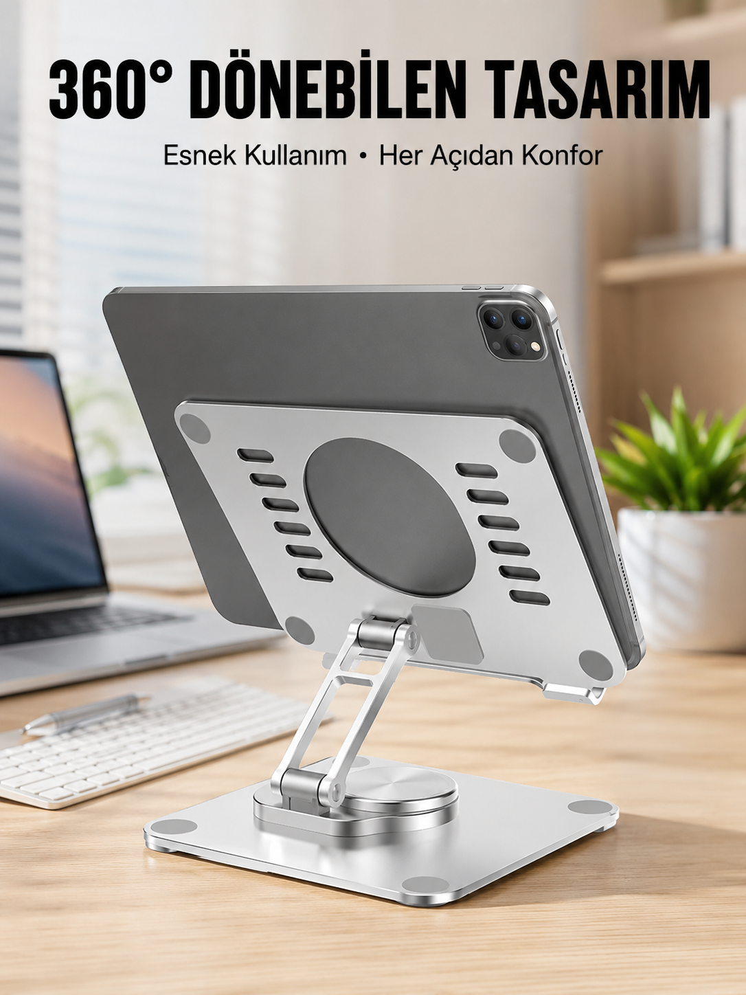 Çift Eksenli Ayarlanabilir Tablet Destek Standı Yeni Nesil - Bayi Depom Çift Eksenli Ayarlanabilir Tablet Destek Standı Yeni Nesil - Bayi Depom