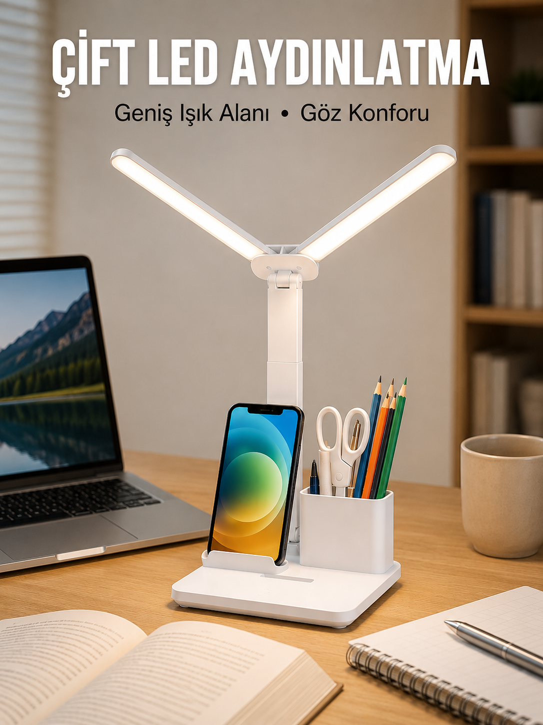 3’ü 1 Arada Çok Amaçlı Masa Lambası | Göz Yormayan Işık, Organizer Tasarım Yeni Nesil - Bayi Depom 3’ü 1 Arada Çok Amaçlı Masa Lambası | Göz Yormayan Işık, Organizer Tasarım Yeni Nesil - Bayi Depom