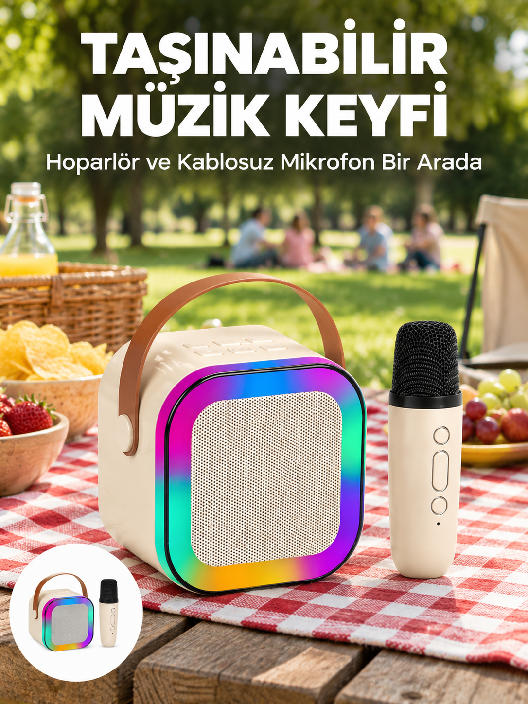 Kablosuz Karaoke Mikrofon Hoparlör Seti Güçlü Ses Çıkışı Yeni Nesil - Bayi Depom Kablosuz Karaoke Mikrofon Hoparlör Seti Güçlü Ses Çıkışı Yeni Nesil - Bayi Depom