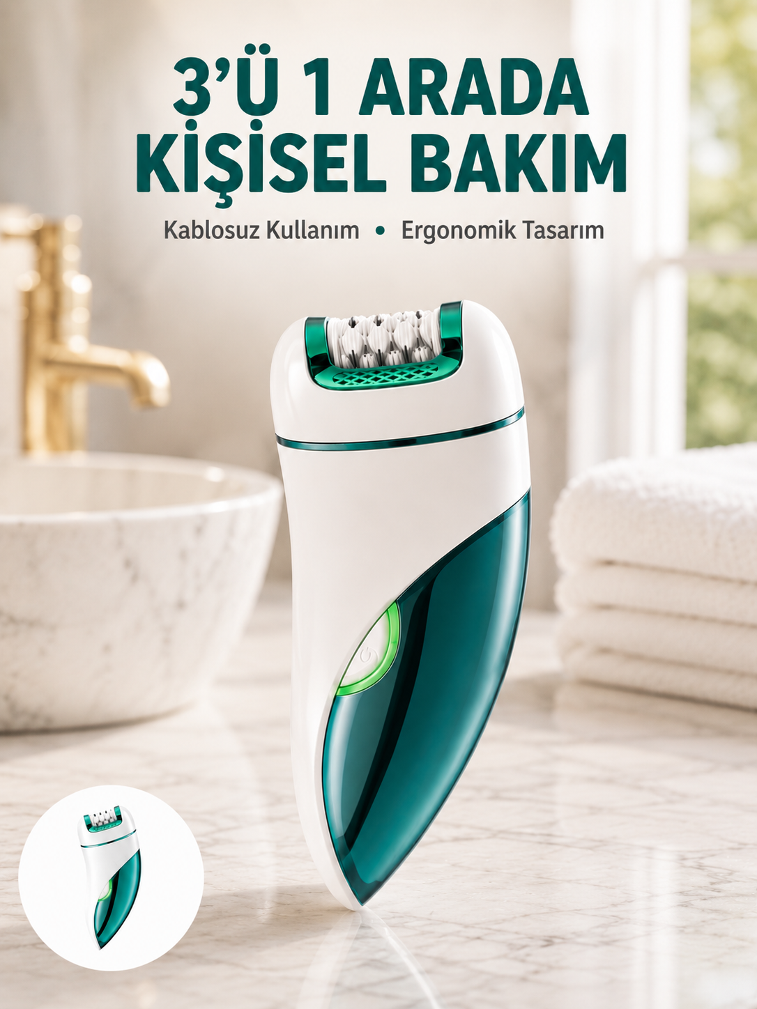 Çok Fonksiyonlu Epilatör 600mAh 90 Dakika Kullanım LED Metal Başlık Su Geçirmez Yeni Nesil - Bayi Depom Çok Fonksiyonlu Epilatör 600mAh 90 Dakika Kullanım LED Metal Başlık Su Geçirmez Yeni Nesil - Bayi Depom