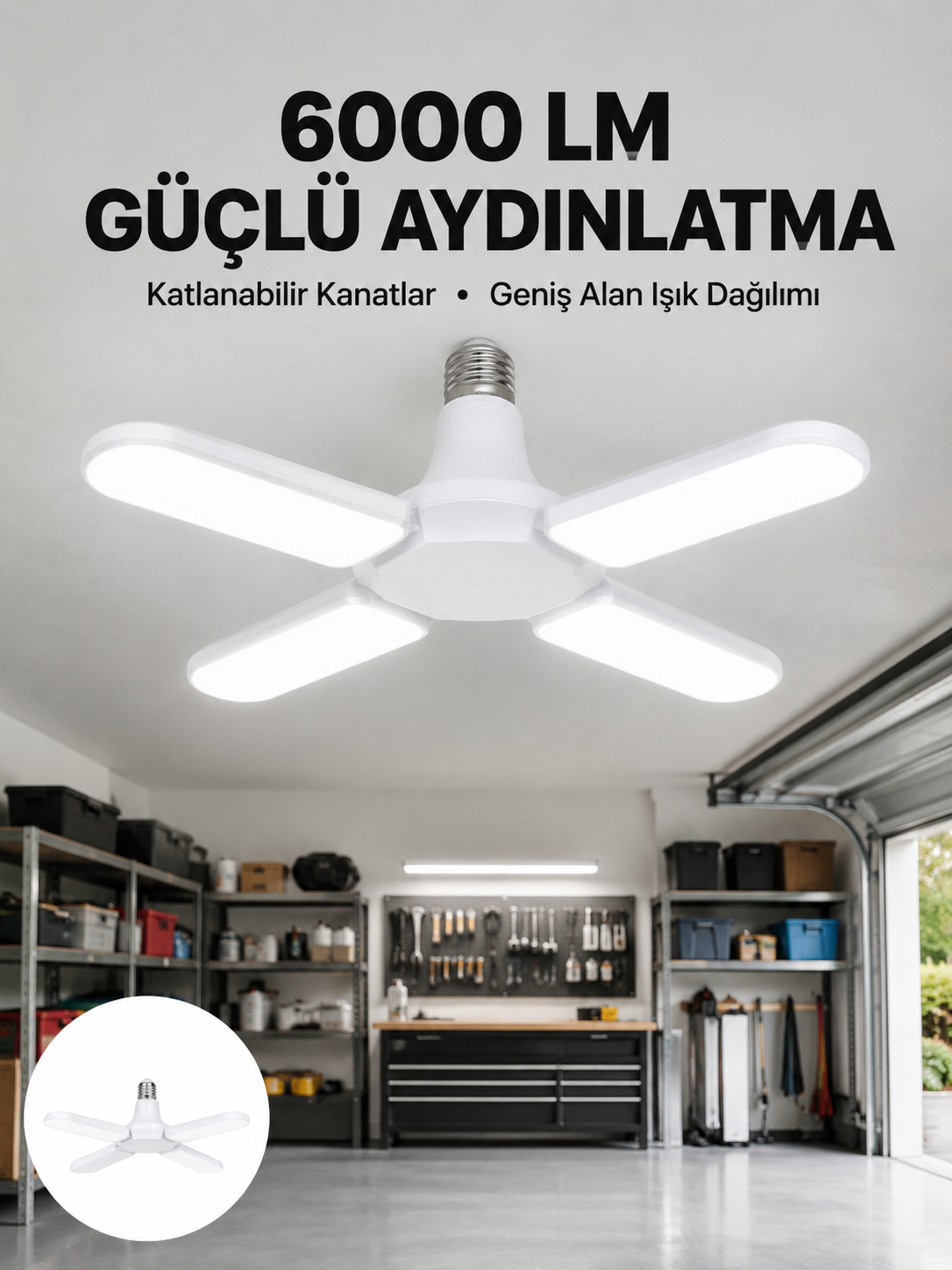 Enerji Tasarruflu LED Ampül 60 Watt 4 Kollu Beyaz Işık Yeni Nesil - Bayi Depom Enerji Tasarruflu LED Ampül 60 Watt 4 Kollu Beyaz Işık Yeni Nesil - Bayi Depom