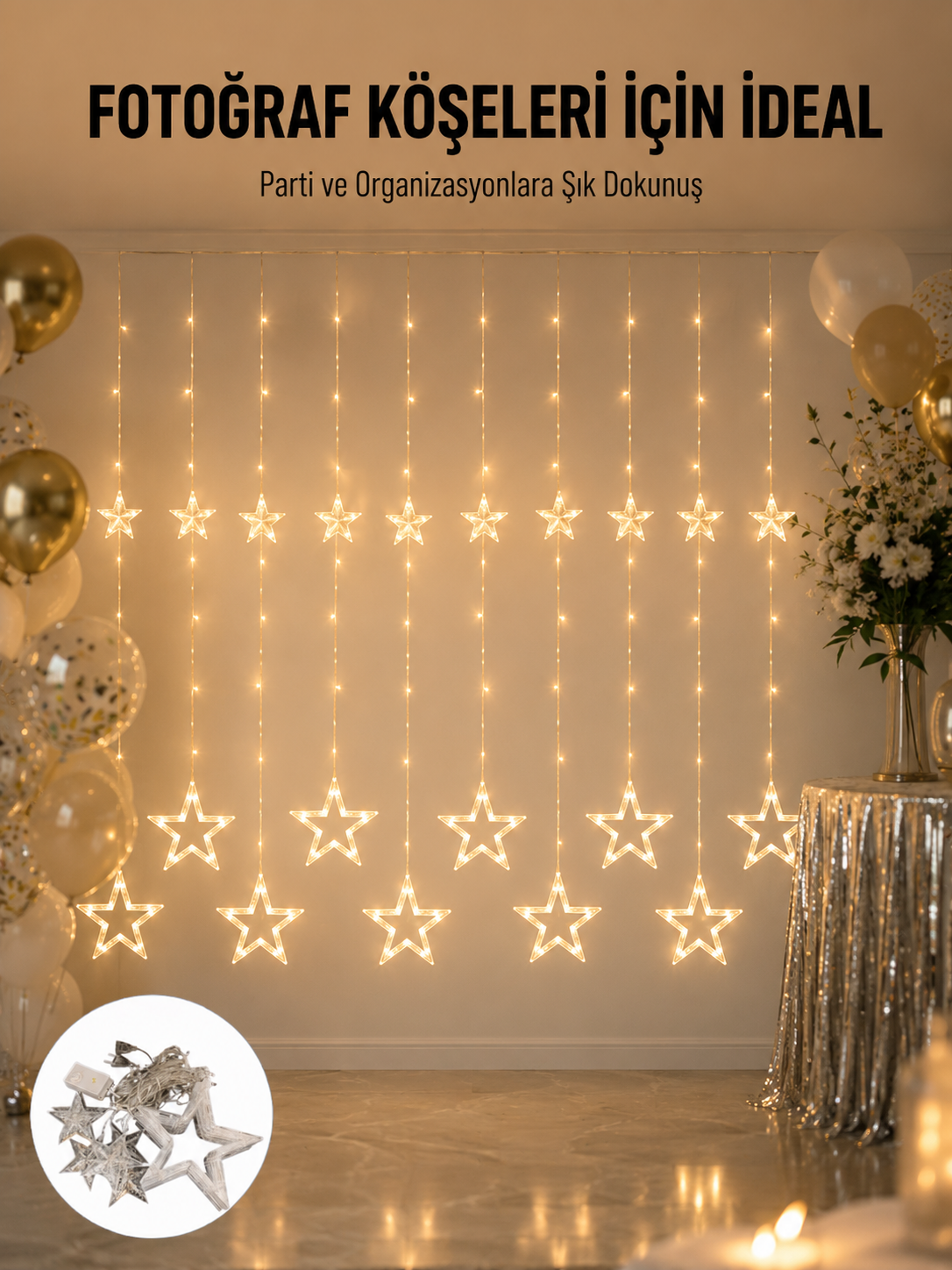 Dekoratif Yıldız Peri Led Perde 3x3 Metre Ortam Işığı Yeni Nesil - Bayi Depom Dekoratif Yıldız Peri Led Perde 3x3 Metre Ortam Işığı Yeni Nesil - Bayi Depom