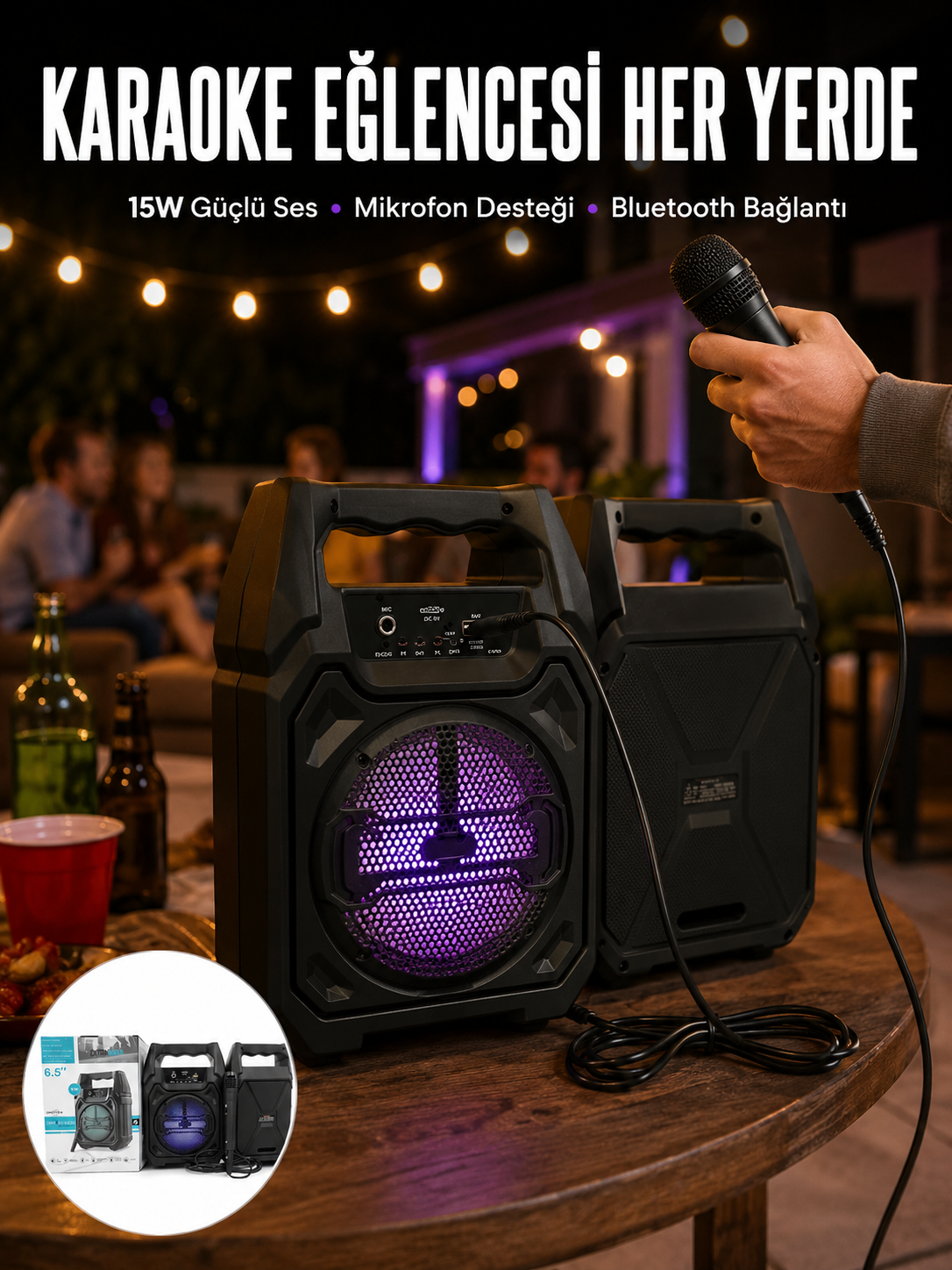 Kablosuz 6.5 İnç TWS Bluetooth Hoparlör Yeni Nesil - Bayi Depom Kablosuz 6.5 İnç TWS Bluetooth Hoparlör Yeni Nesil - Bayi Depom