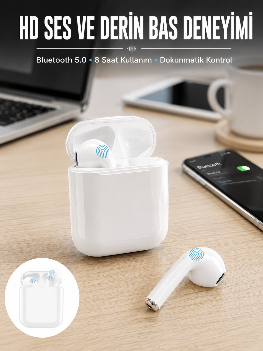 2.Nesil TWS Bluetooth Kulaklık Yüksek Ses Kaliteli Yeni Nesil - Bayi Depom