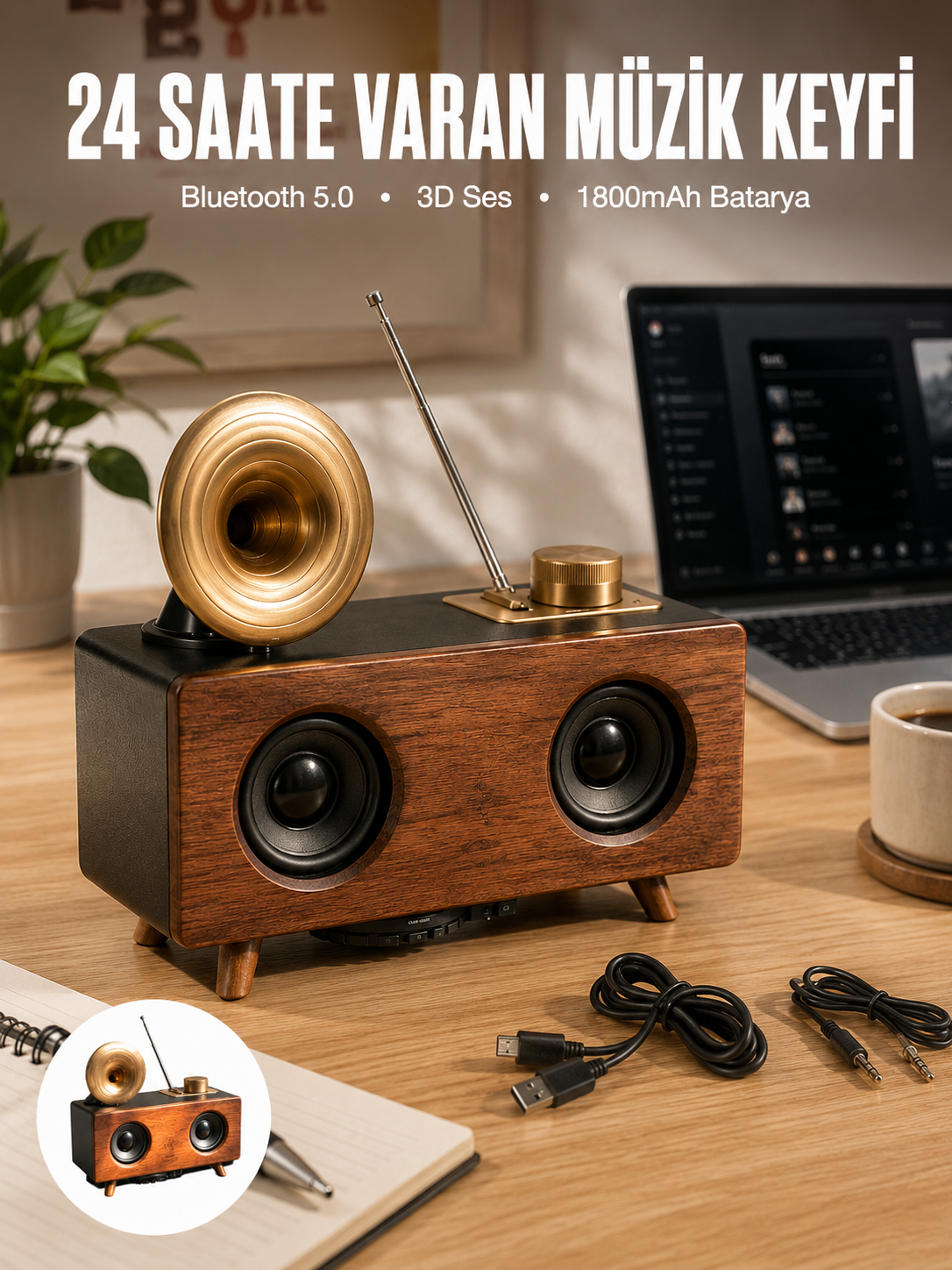 Çalar Radyo Müzik Kutusu Nostaljik Hoparlör Speaker - Bayi Depom Çalar Radyo Müzik Kutusu Nostaljik Hoparlör Speaker - Bayi Depom