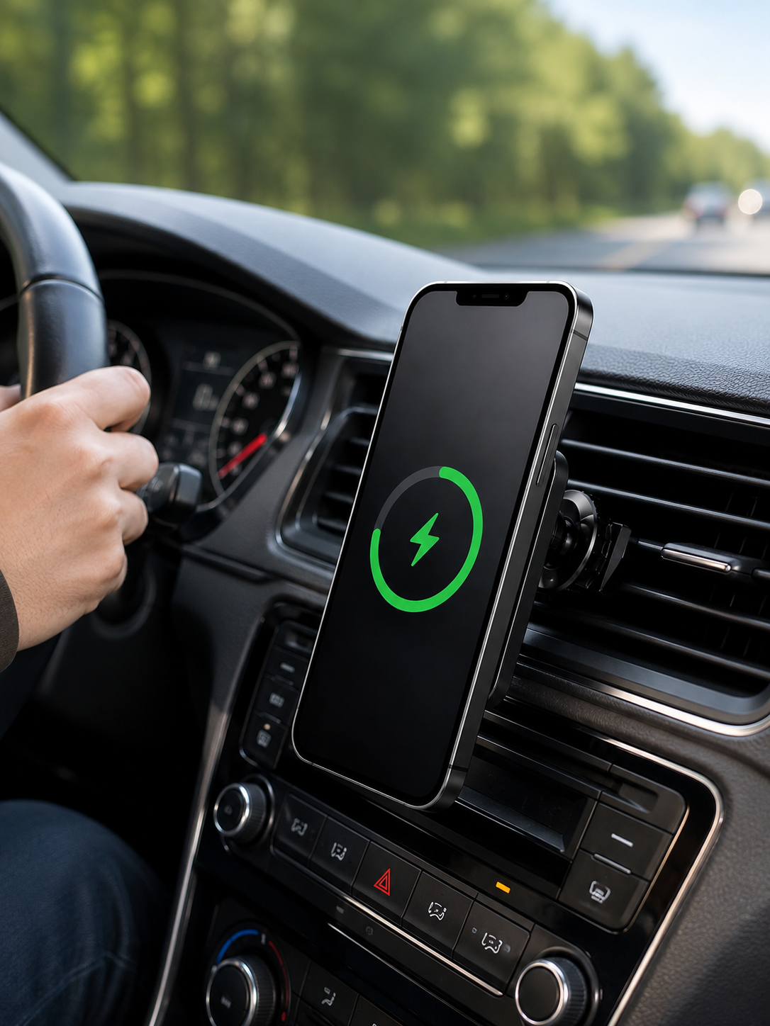 15W Hızlı Şarj Destekli Manyetik Araç Telefon Tutucu Kablosuz Araç Şarj Standı - Bayi Depom 15W Hızlı Şarj Destekli Manyetik Araç Telefon Tutucu Kablosuz Araç Şarj Standı - Bayi Depom