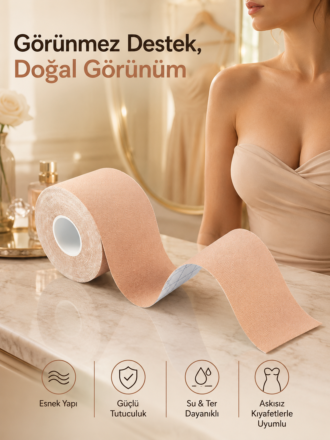 Toparlayıcı Göğüs Bandı Şekillendirici Ten Rengine Uygun Esnek Hassas Ciltlere Uygun - Bayi Depom Toparlayıcı Göğüs Bandı Şekillendirici Ten Rengine Uygun Esnek Hassas Ciltlere Uygun - Bayi Depom