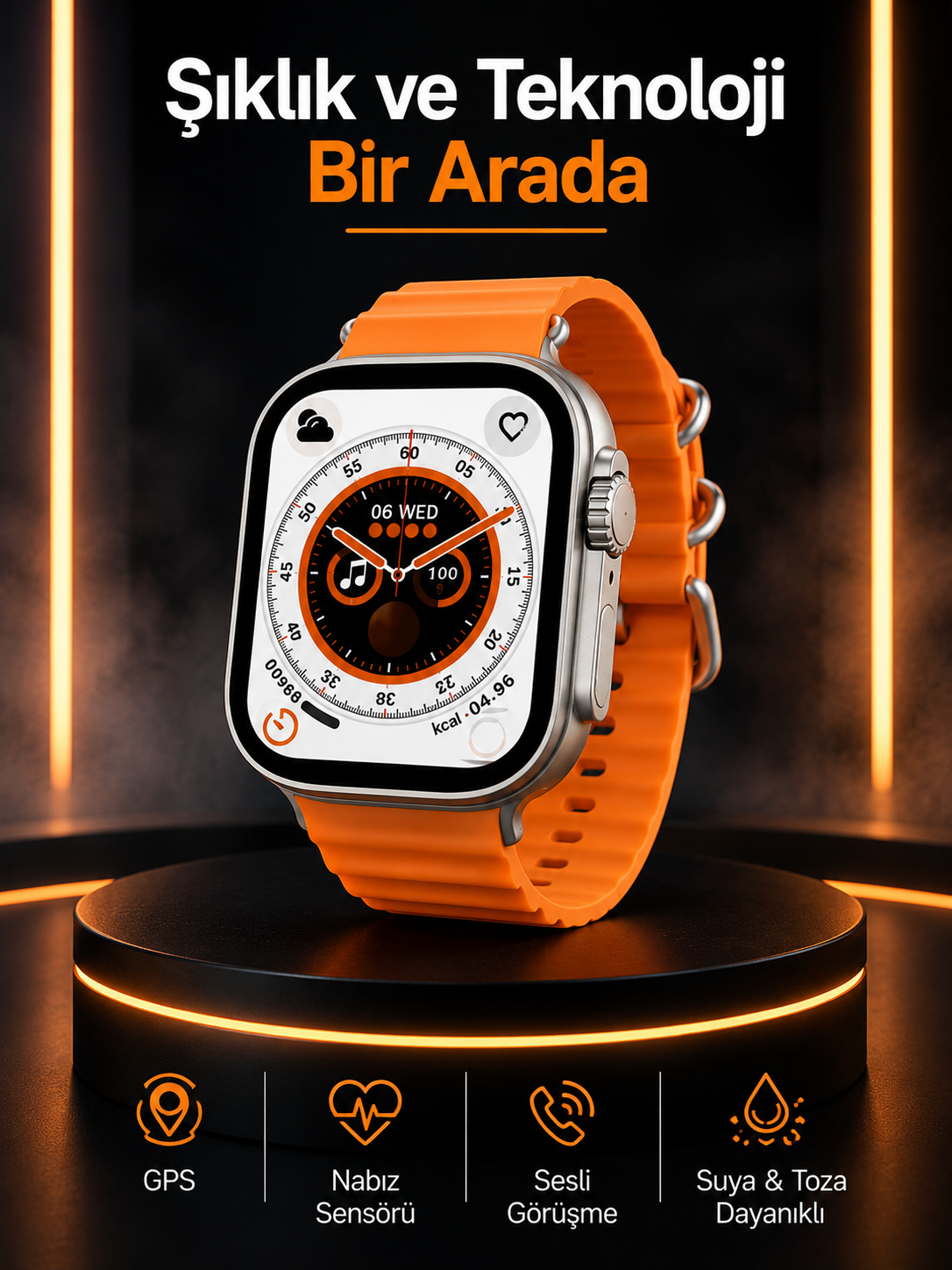 Akıllı Saat Android ve İOS Uyumlu 49 MM NFC Özelliği GPS Takibi Yeni Nesil - Bayi Depom Akıllı Saat Android ve İOS Uyumlu 49 MM NFC Özelliği GPS Takibi Yeni Nesil - Bayi Depom