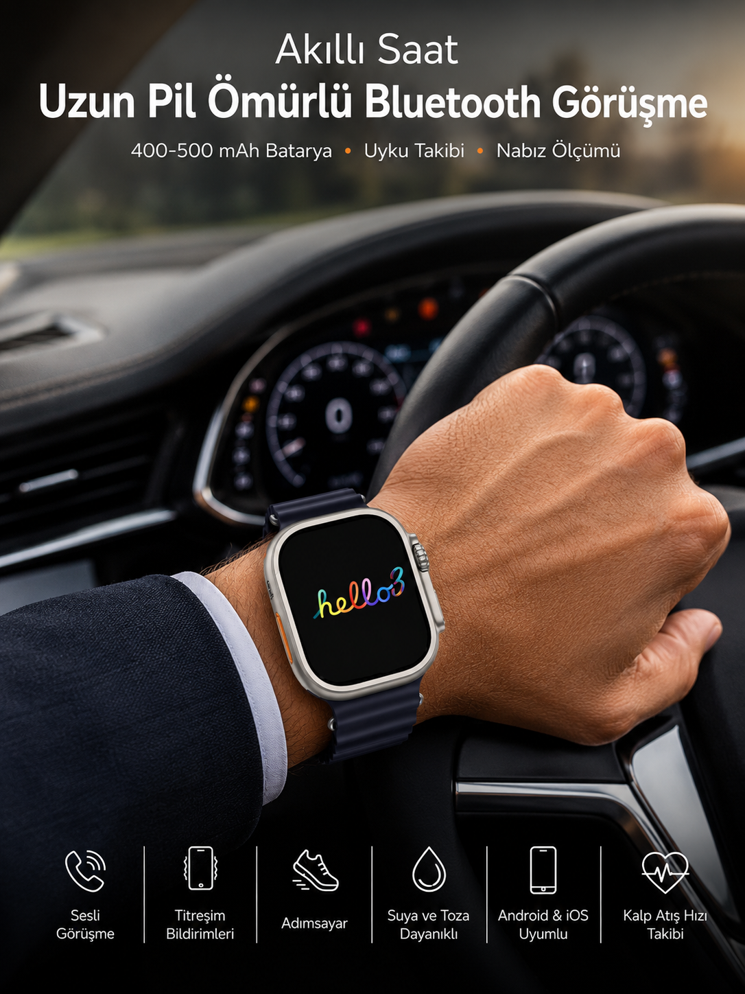 Akıllı Saat Yeni Nesil Bluetooth Bağlantılı Uyku Sağlık Takibi GPS Ve NFC Uyumlu - Bayi Depom Akıllı Saat Yeni Nesil Bluetooth Bağlantılı Uyku Sağlık Takibi GPS Ve NFC Uyumlu - Bayi Depom