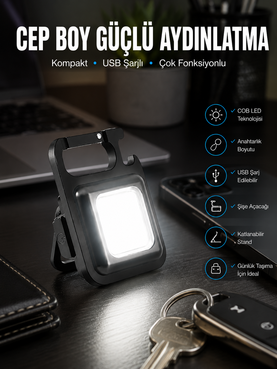 Led Işık Acil Durum Işığı Çok Fonksiyonlu Mıknatıs Özelliği - Bayi Depom Led Işık Acil Durum Işığı Çok Fonksiyonlu Mıknatıs Özelliği - Bayi Depom
