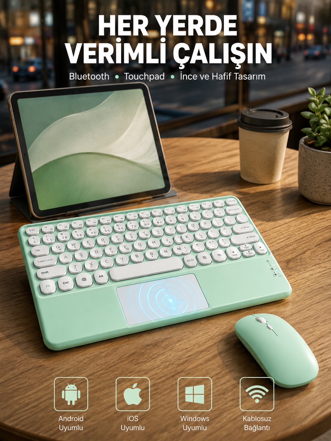 Bluetooth Touchpad Klavye Ultra İnce Taşınabilir Q Klavye Yeni Nesil - Bayi Depom Bluetooth Touchpad Klavye Ultra İnce Taşınabilir Q Klavye Yeni Nesil - Bayi Depom