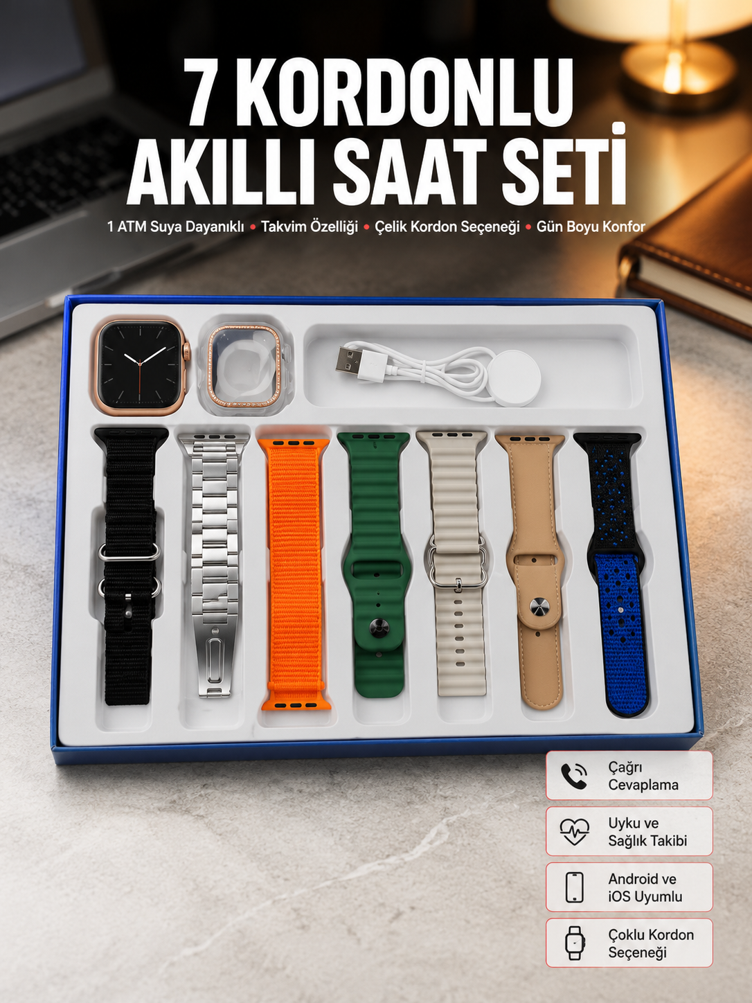 Akıllı Saat Unisex Akıllı Saat Çoklu Kordon Seçeneği Çelik Kordon Plastik Kordon Yeni Nesil - Bayi Depom Akıllı Saat Unisex Akıllı Saat Çoklu Kordon Seçeneği Çelik Kordon Plastik Kordon Yeni Nesil - Bayi Depom