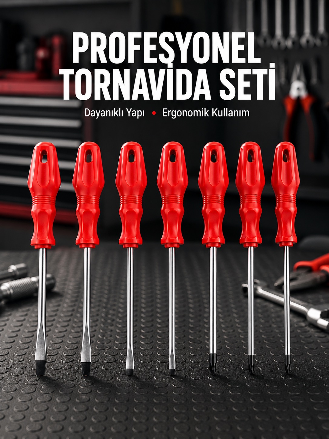 Profesyonel ve Günlük Kullanıma Uygun 7li Tornavida Seti - Bayi Depom Profesyonel ve Günlük Kullanıma Uygun 7li Tornavida Seti - Bayi Depom