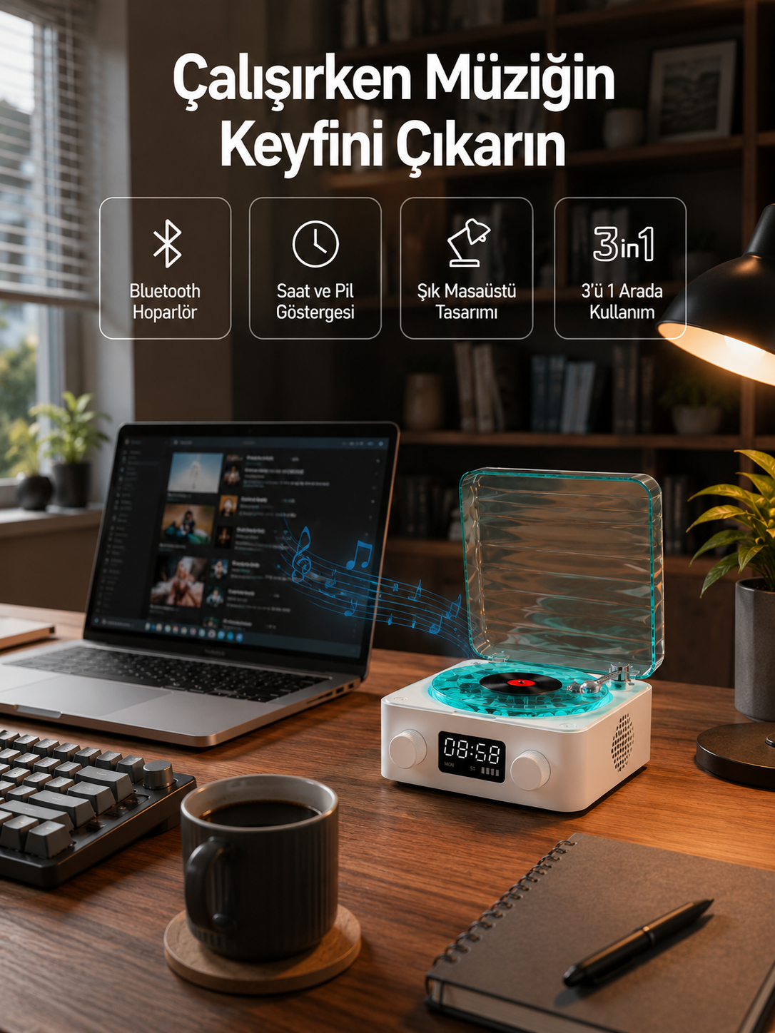 Dekoratif Gece Işıklı Bluetooth Hoparlör – Zaman ve Pil Ekranlı - Bayi Depom Dekoratif Gece Işıklı Bluetooth Hoparlör – Zaman ve Pil Ekranlı - Bayi Depom