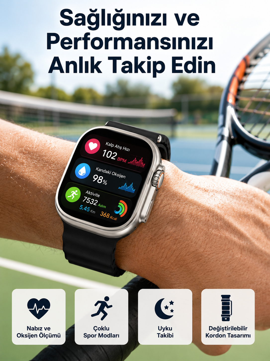 Akıllı Saat Çok Fonksiyonlu Unısex Sosyal Medya Girişli Bluetooth Bağlantılı - Bayi Depom Akıllı Saat Çok Fonksiyonlu Unısex Sosyal Medya Girişli Bluetooth Bağlantılı - Bayi Depom