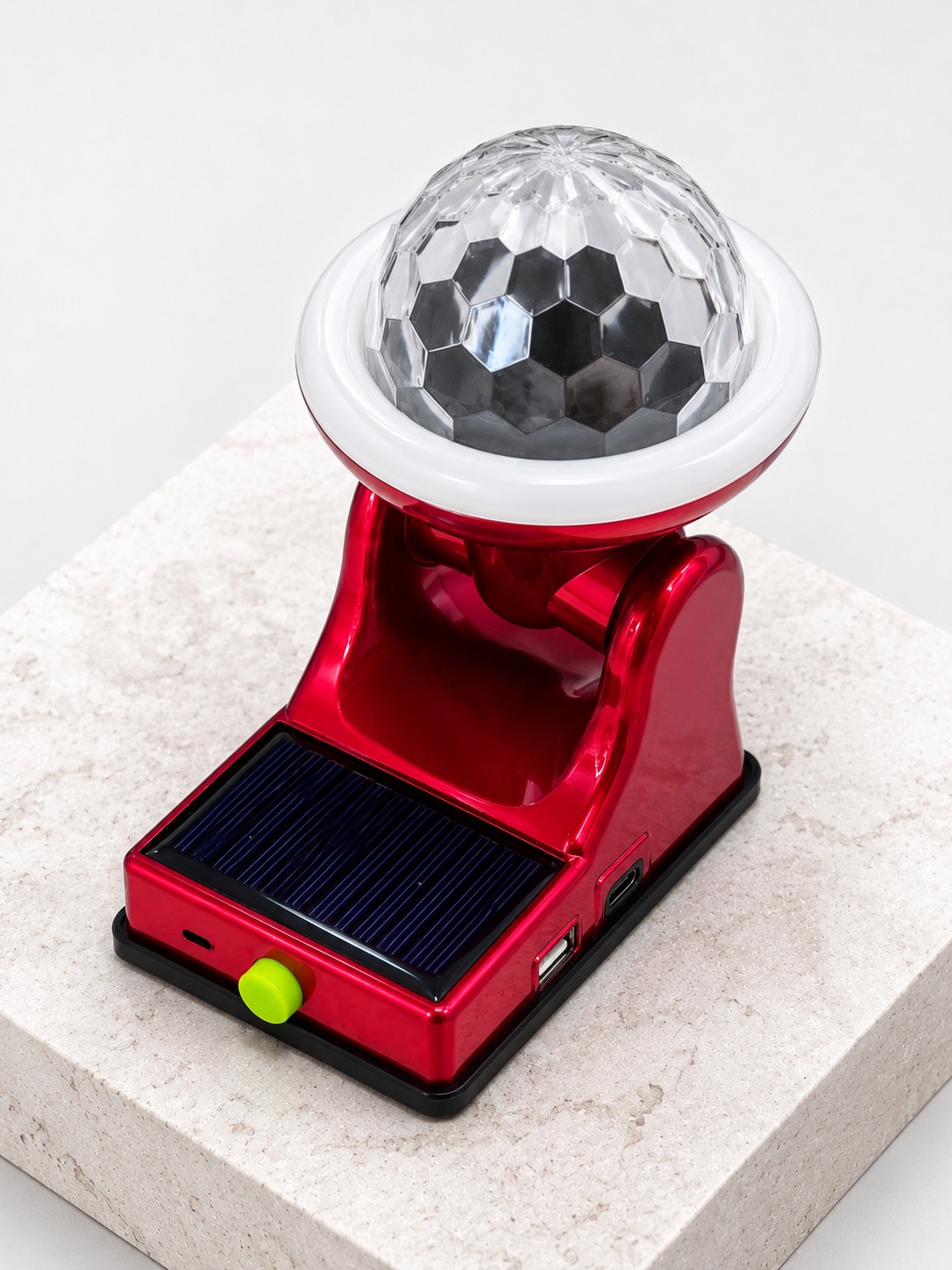 Güneş Enerjili LED Disco Lamba Şarjlı RGB Parti ve Dekoratif Aydınlatma Lambası - Bayi Depom