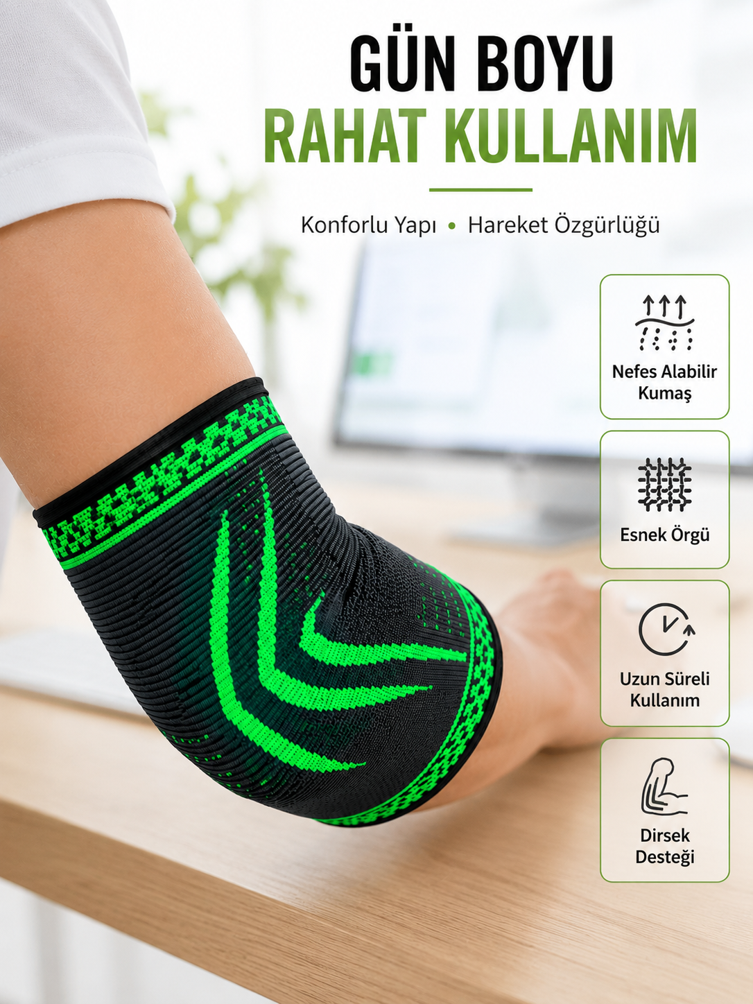 Fitness Dirsekliği Kompresyonlu Dirsek Destekliği Tenisçi Dirseği Spor Koruyucu - Bayi Depom Fitness Dirsekliği Kompresyonlu Dirsek Destekliği Tenisçi Dirseği Spor Koruyucu - Bayi Depom