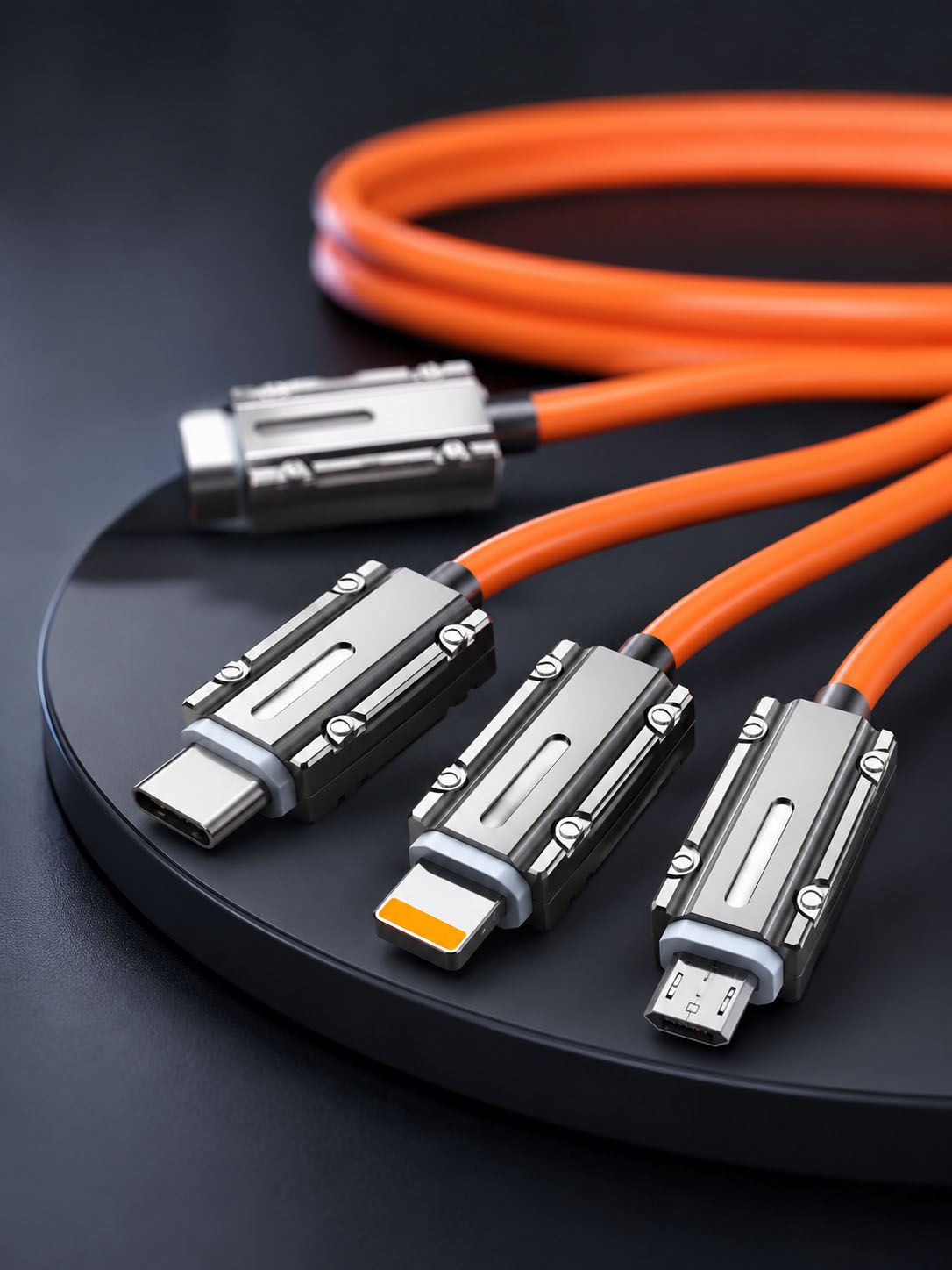 120W Hızlı Şarj Destekli 3ü 1 Arada Çok Amaçlı Şarj ve Veri Aktarım Kablosu - Bayi Depom 120W Hızlı Şarj Destekli 3'ü 1 Arada Çok Amaçlı Şarj ve Veri Aktarım Kablosu - Bayi Depom