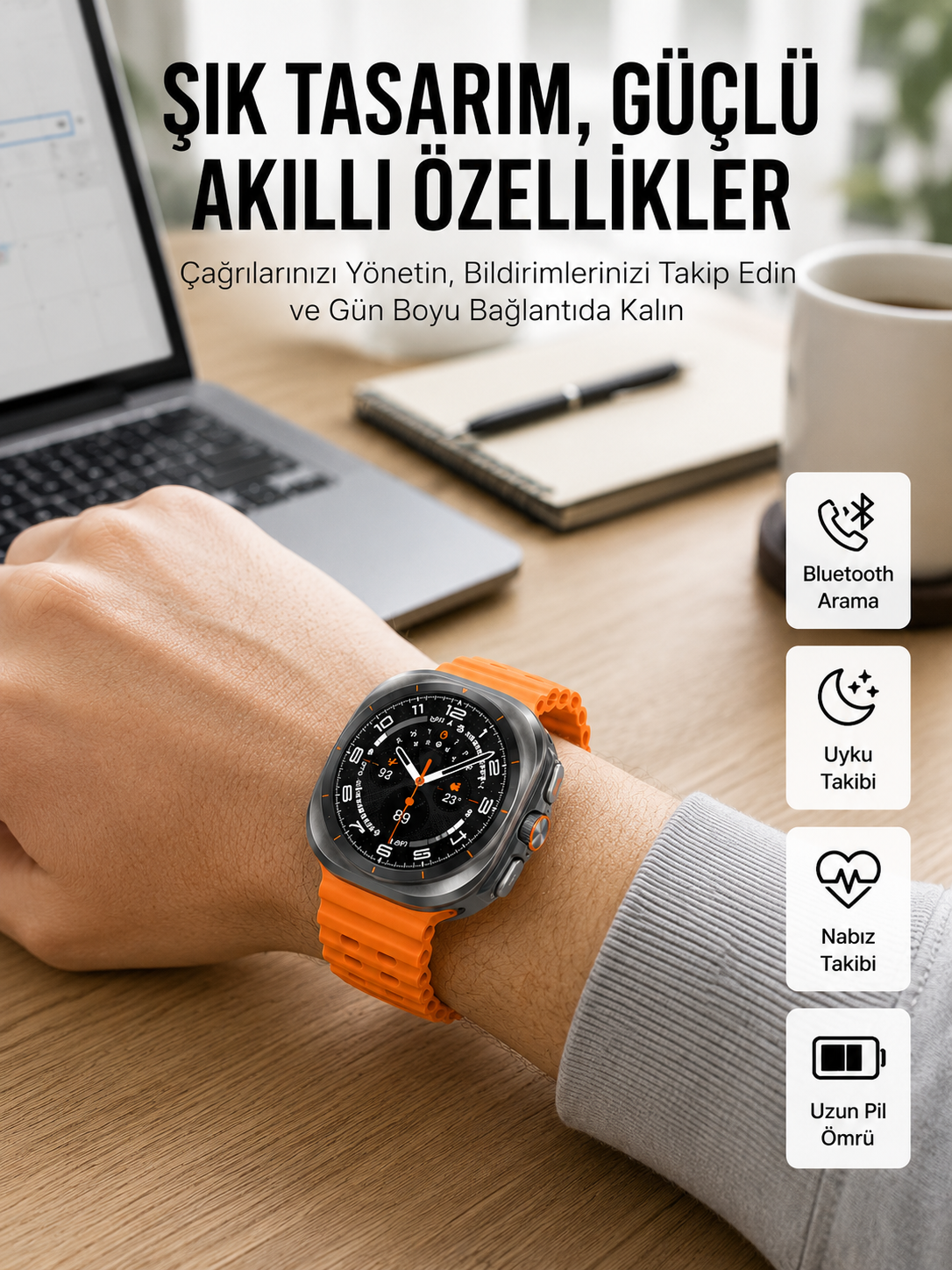 2025 Model Gelişmiş Özellikli Nabız Sensörlü Spor Takibi Yapabilen Titreşimli Saat - Bayi Depom 2025 Model Gelişmiş Özellikli Nabız Sensörlü Spor Takibi Yapabilen Titreşimli Saat - Bayi Depom