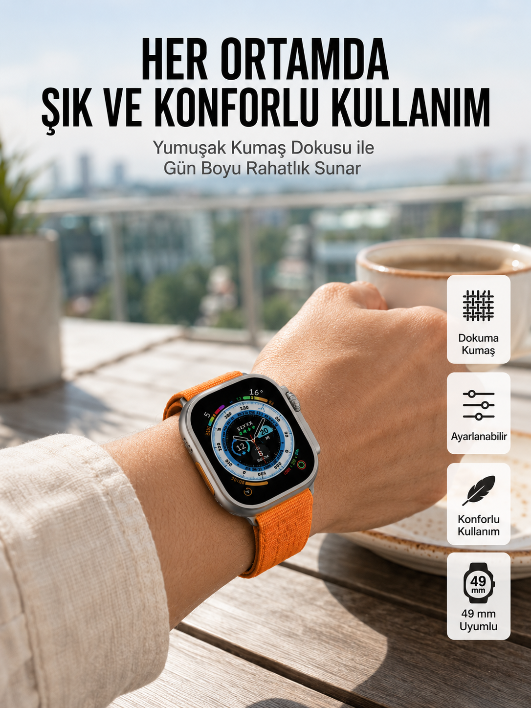 Ultra Max Kordon Kilitli Akıllı Saat Amoled Ekran Titreşimli Çağrı Cevaplayabilen - Bayi Depom Ultra Max Kordon Kilitli Akıllı Saat Amoled Ekran Titreşimli Çağrı Cevaplayabilen - Bayi Depom