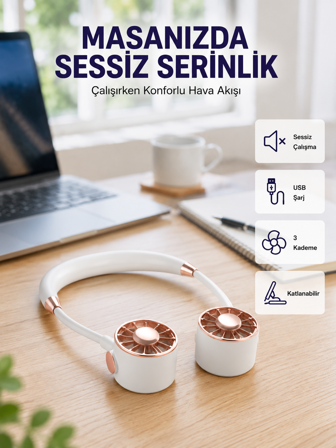 Katlanabilir Asılabilir Mini Fan USB Şarjlı 3 Kademeli Sessiz - Bayi Depom Katlanabilir Asılabilir Mini Fan USB Şarjlı 3 Kademeli Sessiz - Bayi Depom