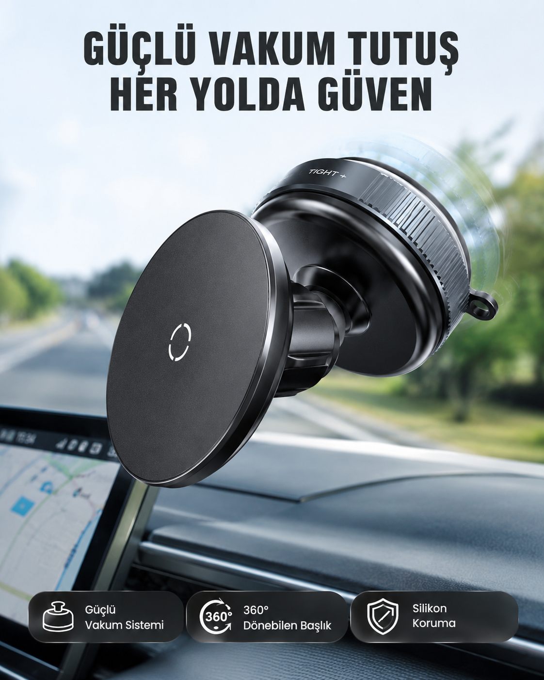 Güçlü Manyetik Araç Telefon Tutucu Evrensel Uyumluluk - Bayi Depom Güçlü Manyetik Araç Telefon Tutucu Evrensel Uyumluluk - Bayi Depom