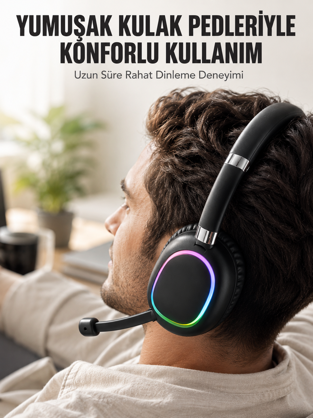 Bluetooth 5.0 RGB Işıklı Mikrofonlu Kablosuz Kulak Üstü Kulaklık - Bayi Depom Bluetooth 5.0 RGB Işıklı Mikrofonlu Kablosuz Kulak Üstü Kulaklık - Bayi Depom