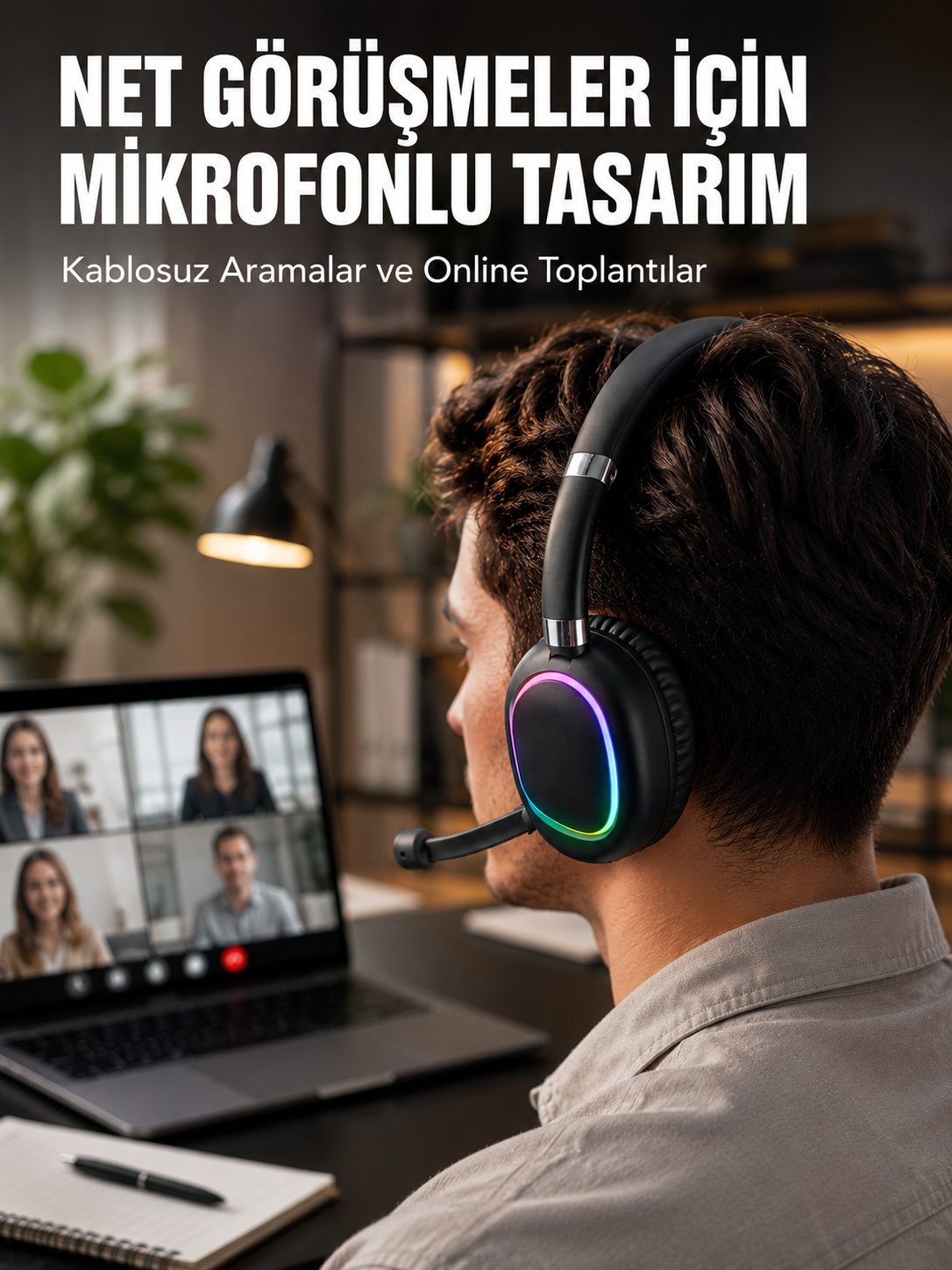 Kablosuz Bluetooth 5.0 Kulaklık RGB Işıklı Tasarım - Bayi Depom Kablosuz Bluetooth 5.0 Kulaklık RGB Işıklı Tasarım - Bayi Depom
