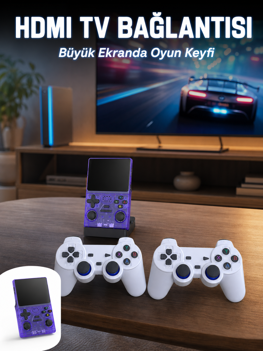 Retro Oyun Konsolu 2 Kablosuz Oyun Kolu ve IPS Ekranlı - Bayi Depom Retro Oyun Konsolu 2 Kablosuz Oyun Kolu ve IPS Ekranlı - Bayi Depom