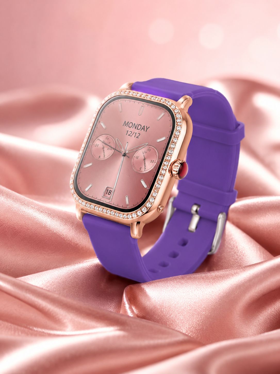 3 Kordonlu Rose Gold Kasalı Kadın Akıllı Saat Seti - Bayi Depom 3 Kordonlu Rose Gold Kasalı Kadın Akıllı Saat Seti - Bayi Depom