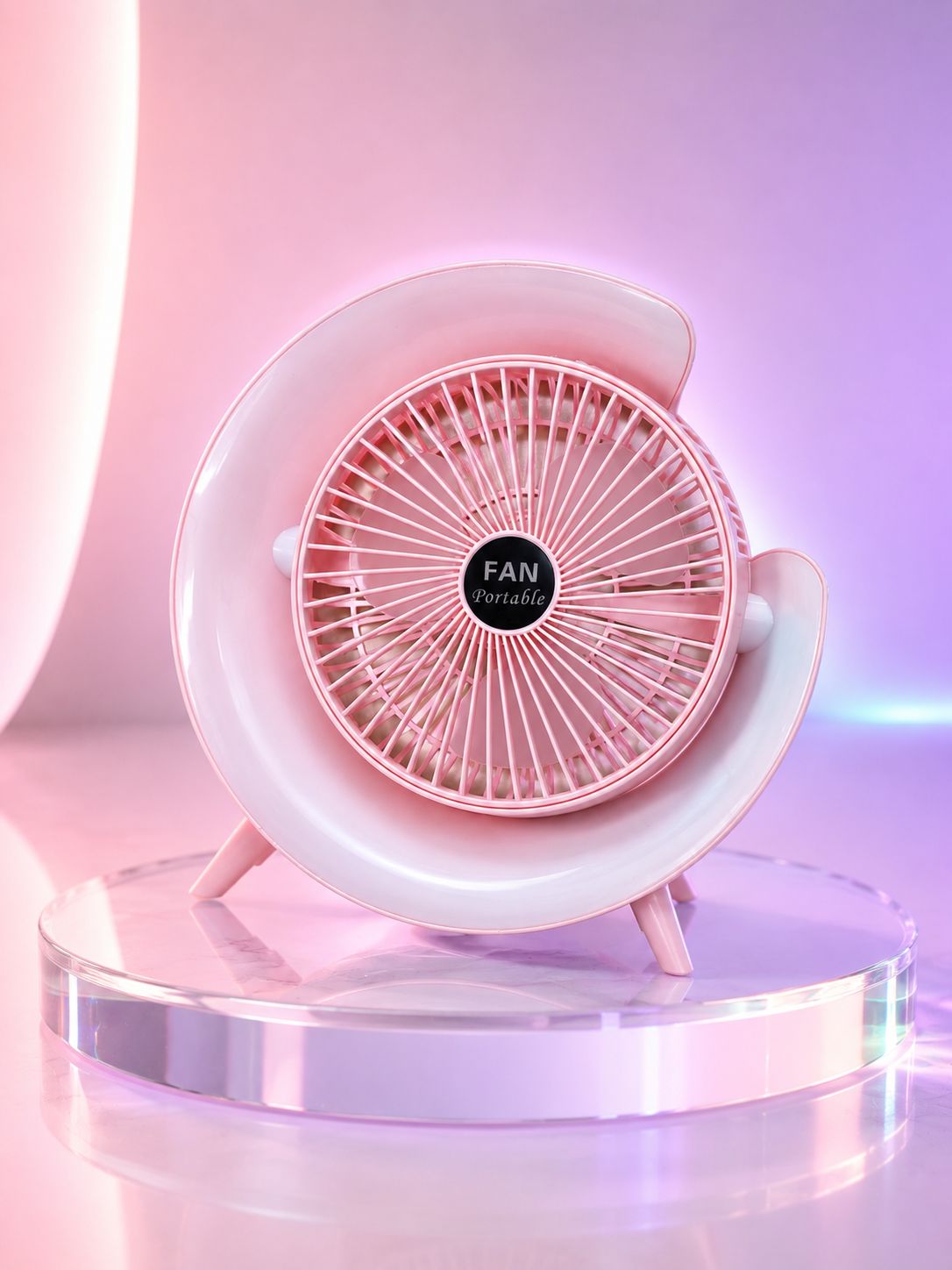 3 Hız Ayarlı USB Şarjlı RGB Masa Fanı - Bayi Depom