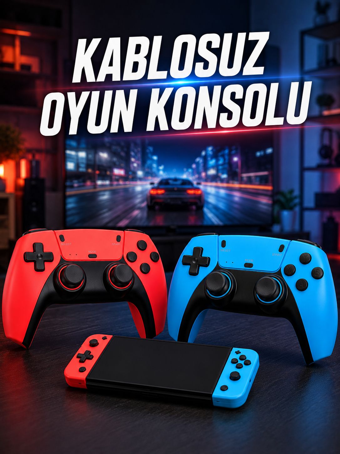 Kablosuz Oyun Konsolu HDMI Çıkışlı Çift Kontrolcülü Retro Oyun Seti - Bayi Depom Kablosuz Oyun Konsolu HDMI Çıkışlı Çift Kontrolcülü Retro Oyun Seti - Bayi Depom