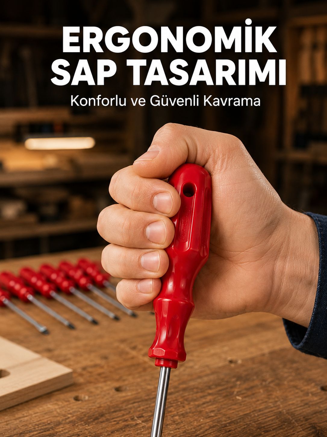 Çelik 7'li Tornavida Seti Ergonomik Sap Profesyonel Kullanım - Bayi Depom