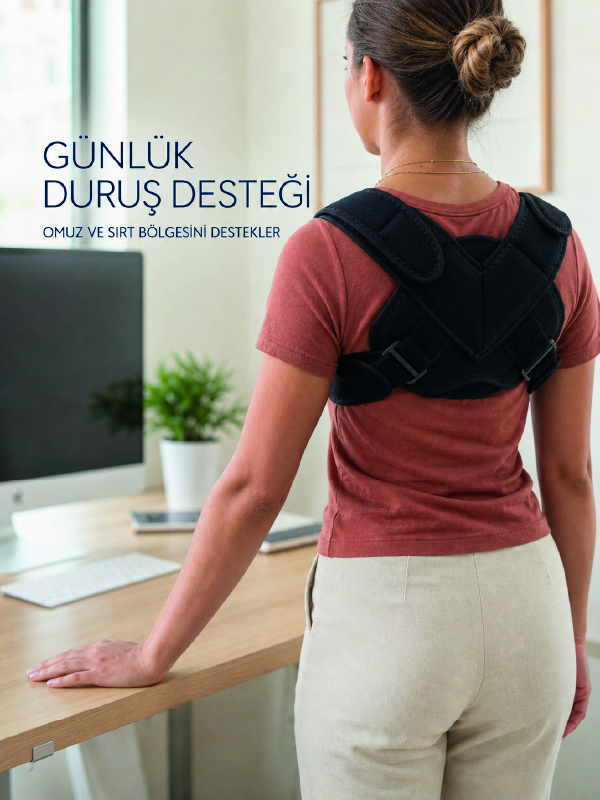 Klavikula Korsesi Ayarlanabilir Köprücük Kemiği Omuz ve Sırt Destek Bandajı - Bayi Depom