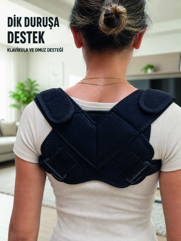 Klavikula Destekleyici Bandaj Ayarlanabilir Omuz ve Sırt Duruş Desteği - Bayi Depom