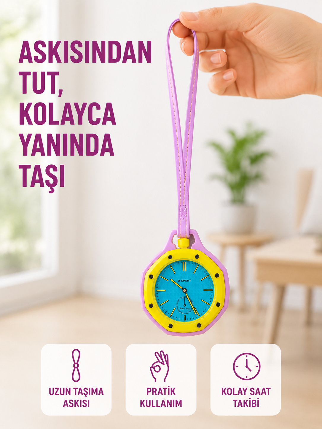 Çanta ve Pantolon İçin Askılı Charm Saat Kemer Aksesuarı Pembe - Bayi Depom Çanta ve Pantolon İçin Askılı Charm Saat Kemer Aksesuarı Pembe - Bayi Depom