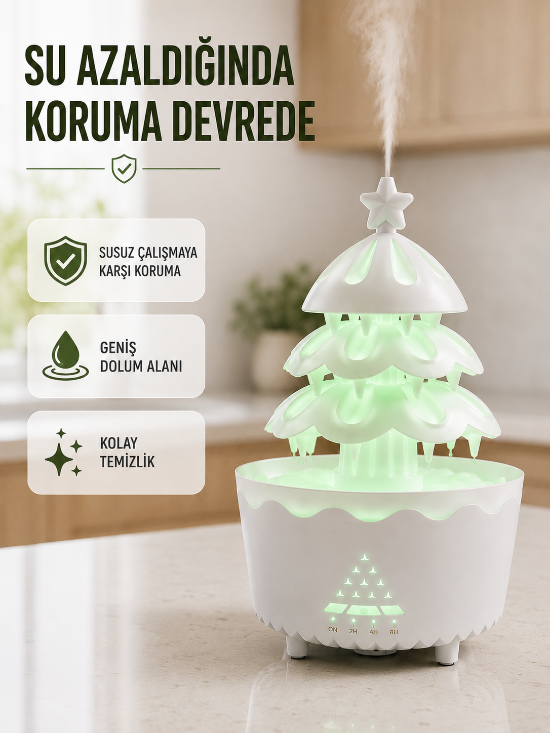 RGB Aydınlatmalı Şans Ağacı Aromaterapi Difüzörü 250 ML Hava Nemlendirici - Bayi Depom RGB Aydınlatmalı Şans Ağacı Aromaterapi Difüzörü 250 ML Hava Nemlendirici - Bayi Depom