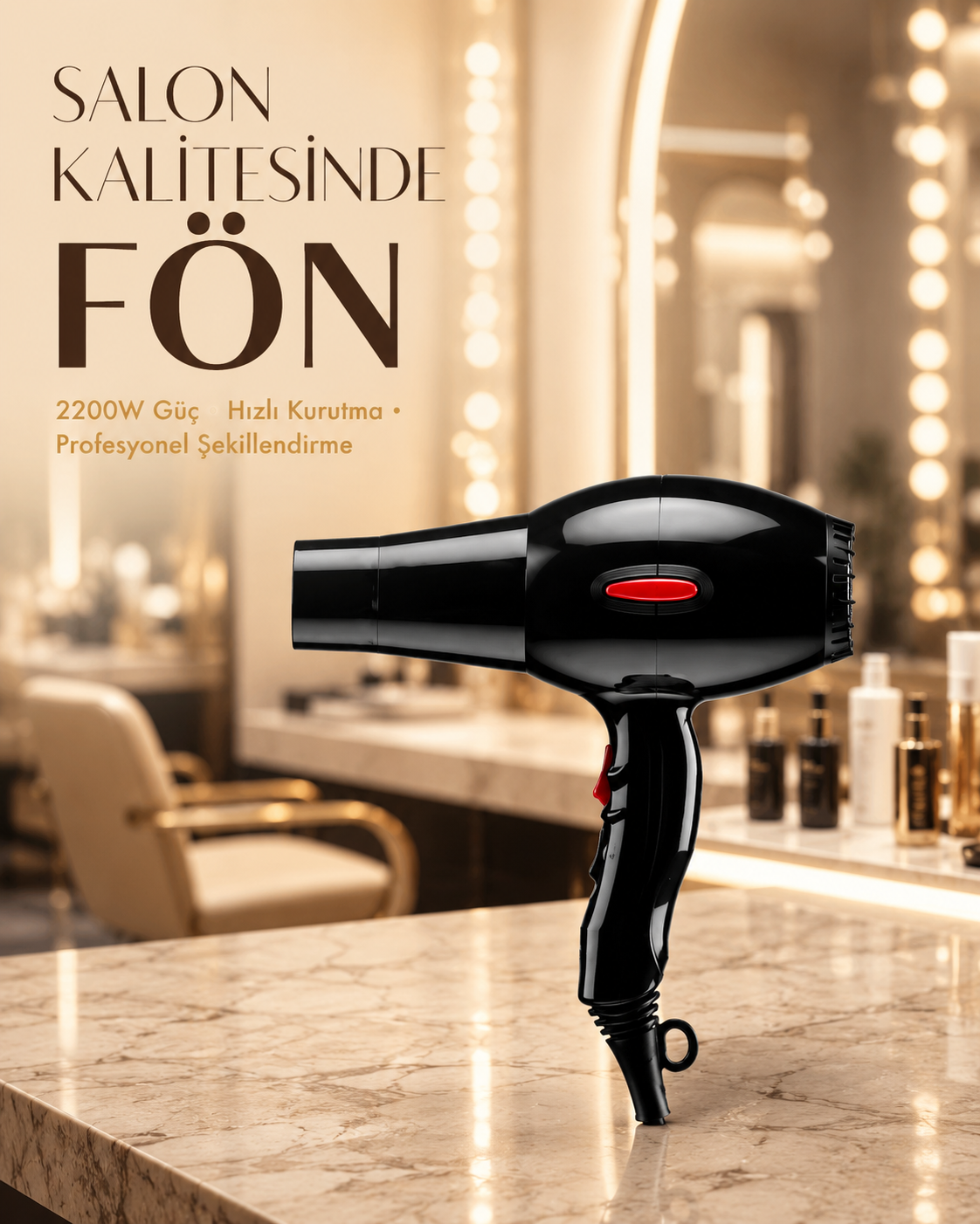 2200W AC Motor Saç Kurutma Makinesi Hafif ve Dayanıklı Tasarımlı - Bayi Depom 2200W AC Motor Saç Kurutma Makinesi Hafif ve Dayanıklı Tasarımlı - Bayi Depom