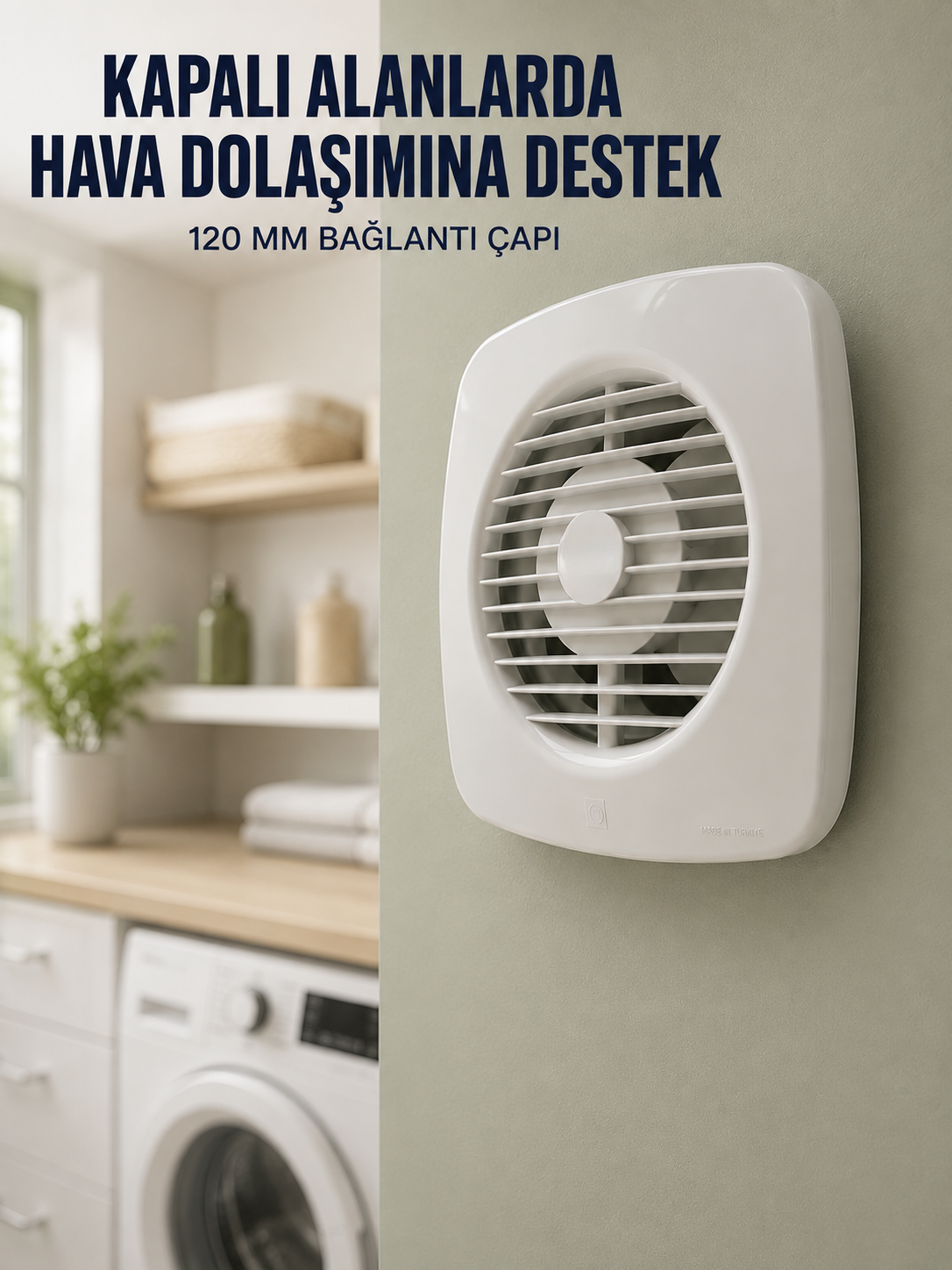 Banyo WC Mutfak Aspiratörü 16 W 120 mm Havalandırma ve Hava Tahliye Fanı - Bayi Depom Banyo WC Mutfak Aspiratörü 16 W 120 mm Havalandırma ve Hava Tahliye Fanı - Bayi Depom
