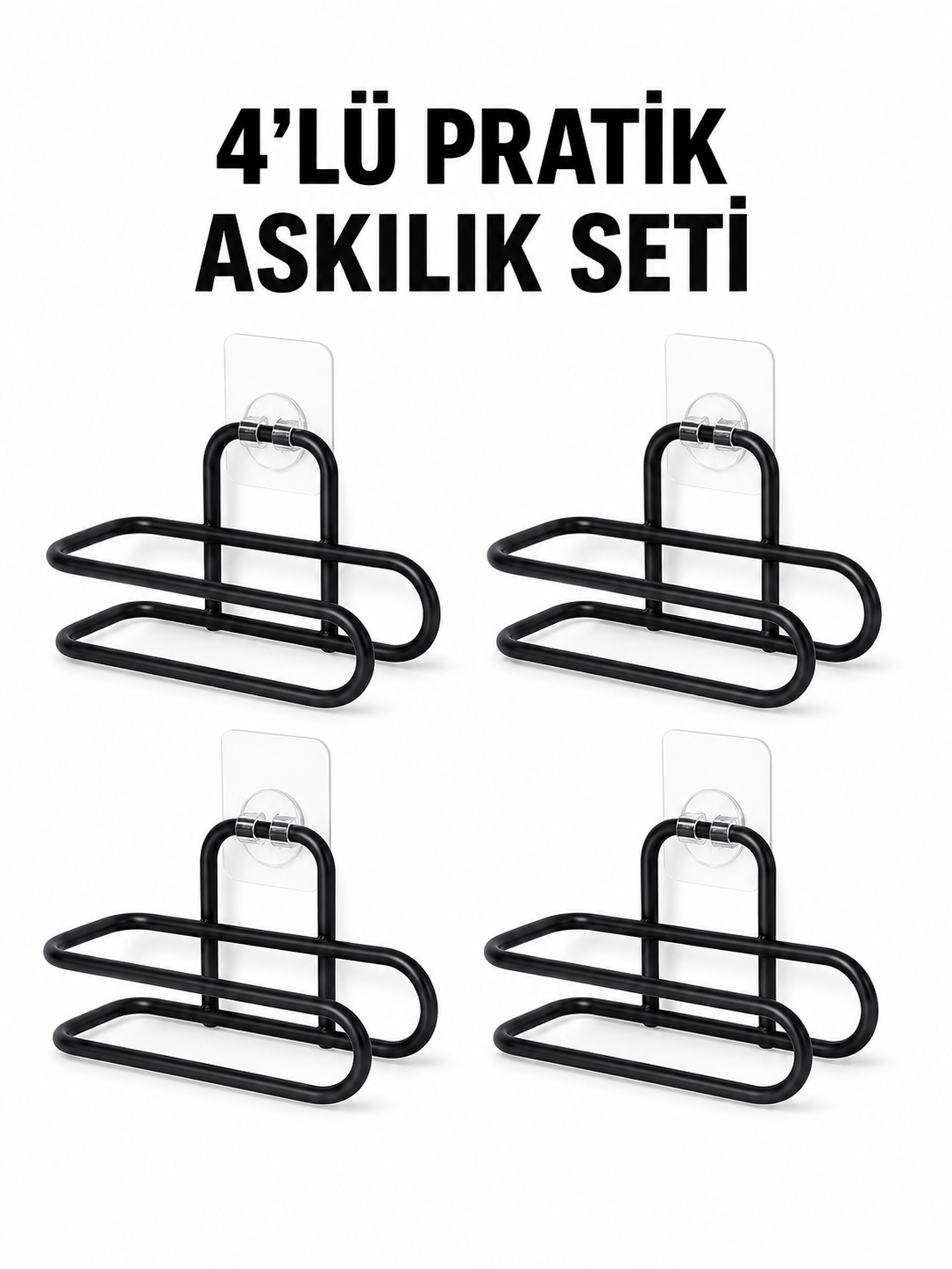 Siyah Metal WC Kağıtlık Yapışkanlı Duvar Tipi Tuvalet Kağıdı Tutucu Seti 4 Adet - Bayi Depom Siyah Metal WC Kağıtlık Yapışkanlı Duvar Tipi Tuvalet Kağıdı Tutucu Seti 4 Adet - Bayi Depom