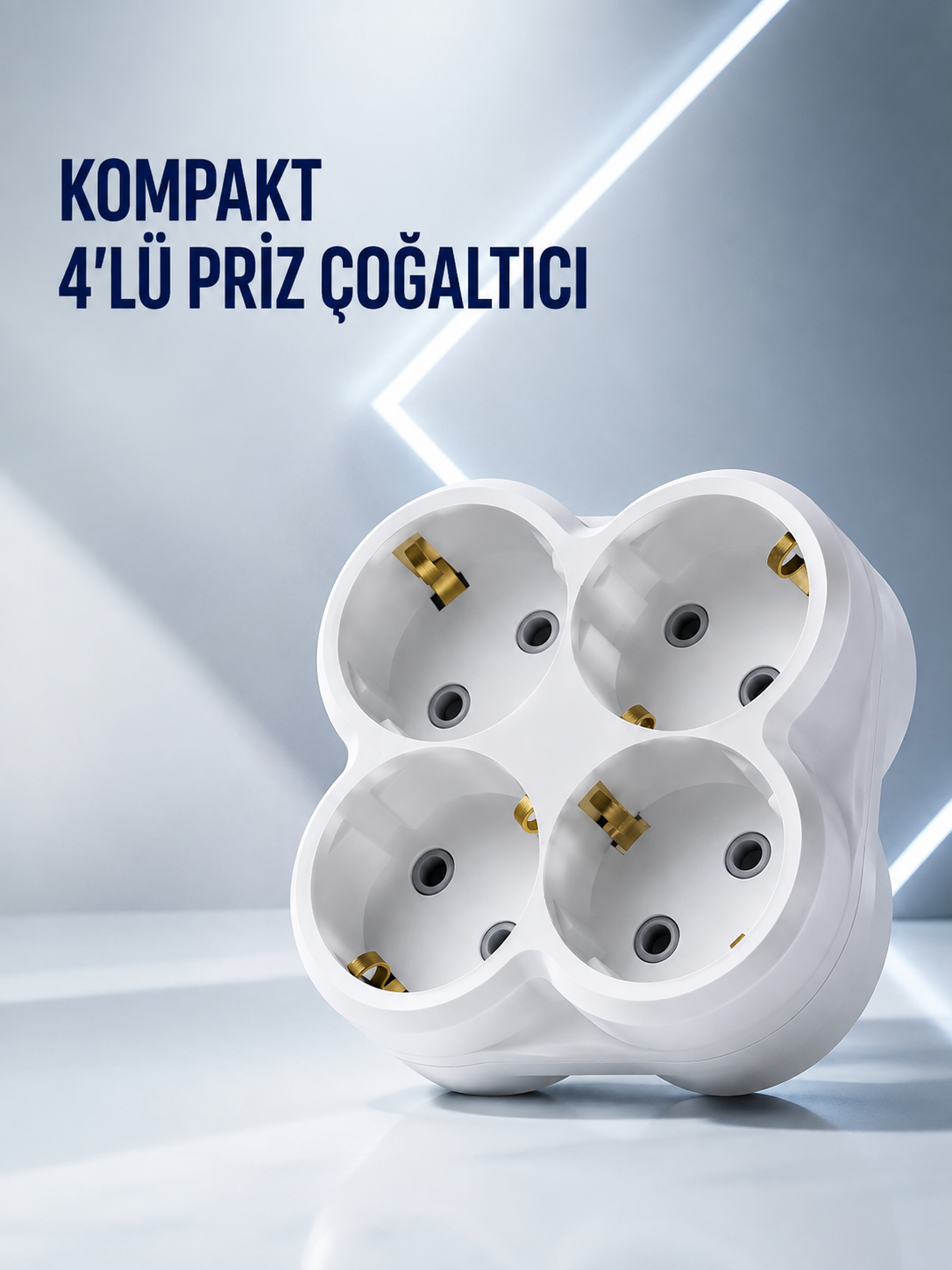 Duvar Tipi Priz Çoğaltıcı 4 Çıkışlı Kablosuz Kompakt Priz Adaptörü - Bayi Depom Duvar Tipi Priz Çoğaltıcı 4 Çıkışlı Kablosuz Kompakt Priz Adaptörü - Bayi Depom