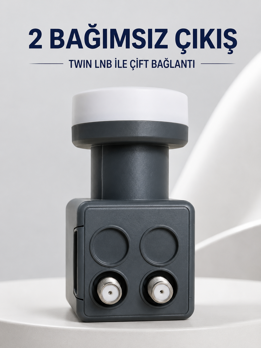 Çift Çıkışlı Twin LNB 4K Ultra HD Uyumlu Ku Band Uydu Anten Başlığı 0.1 dB - Bayi Depom Çift Çıkışlı Twin LNB 4K Ultra HD Uyumlu Ku Band Uydu Anten Başlığı 0.1 dB - Bayi Depom