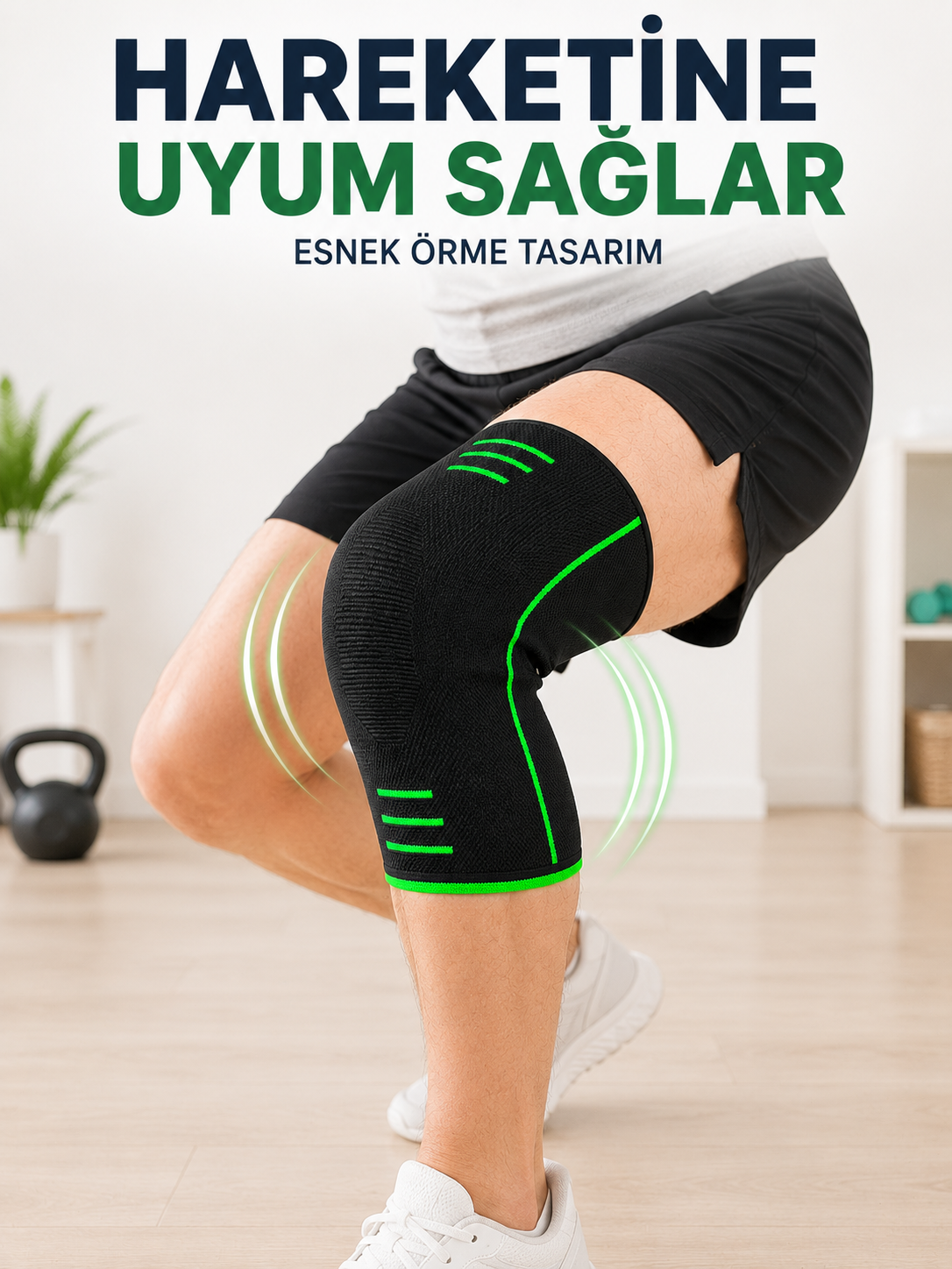 Nefes Alabilen Örme Dizlik Esnek Yapılı Spor ve Egzersiz Dizliği - Bayi Depom Nefes Alabilen Örme Dizlik Esnek Yapılı Spor ve Egzersiz Dizliği - Bayi Depom