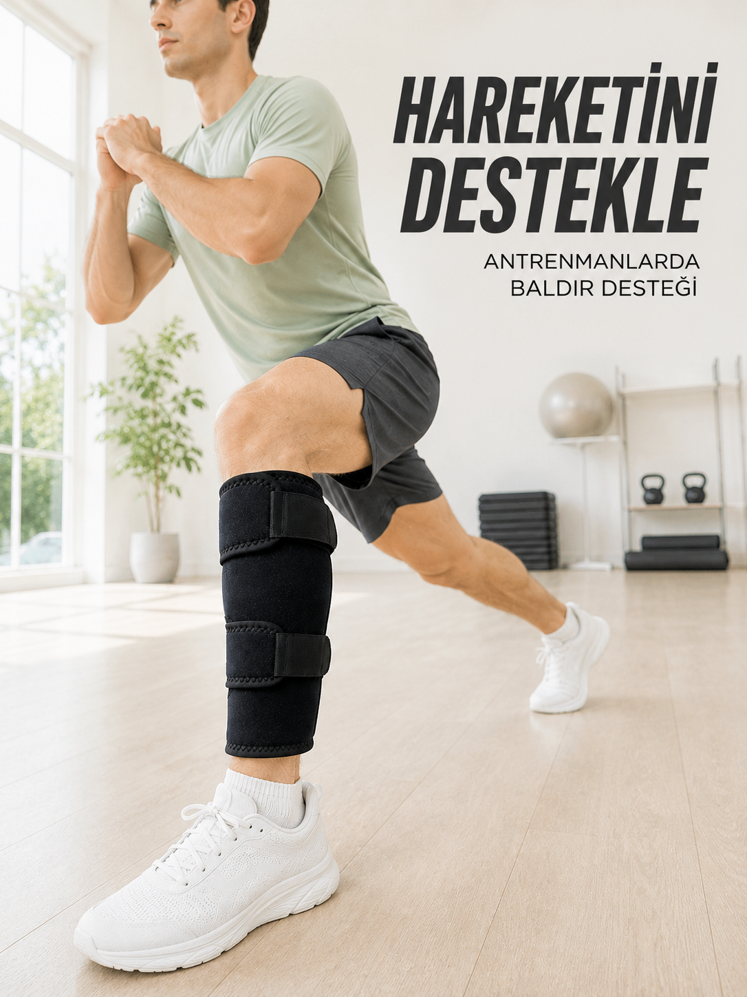 Baldır Destekleyici Ayarlanabilir Çift Bantlı Siyah Alt Baldırlık - Bayi Depom Baldır Destekleyici Ayarlanabilir Çift Bantlı Siyah Alt Baldırlık - Bayi Depom