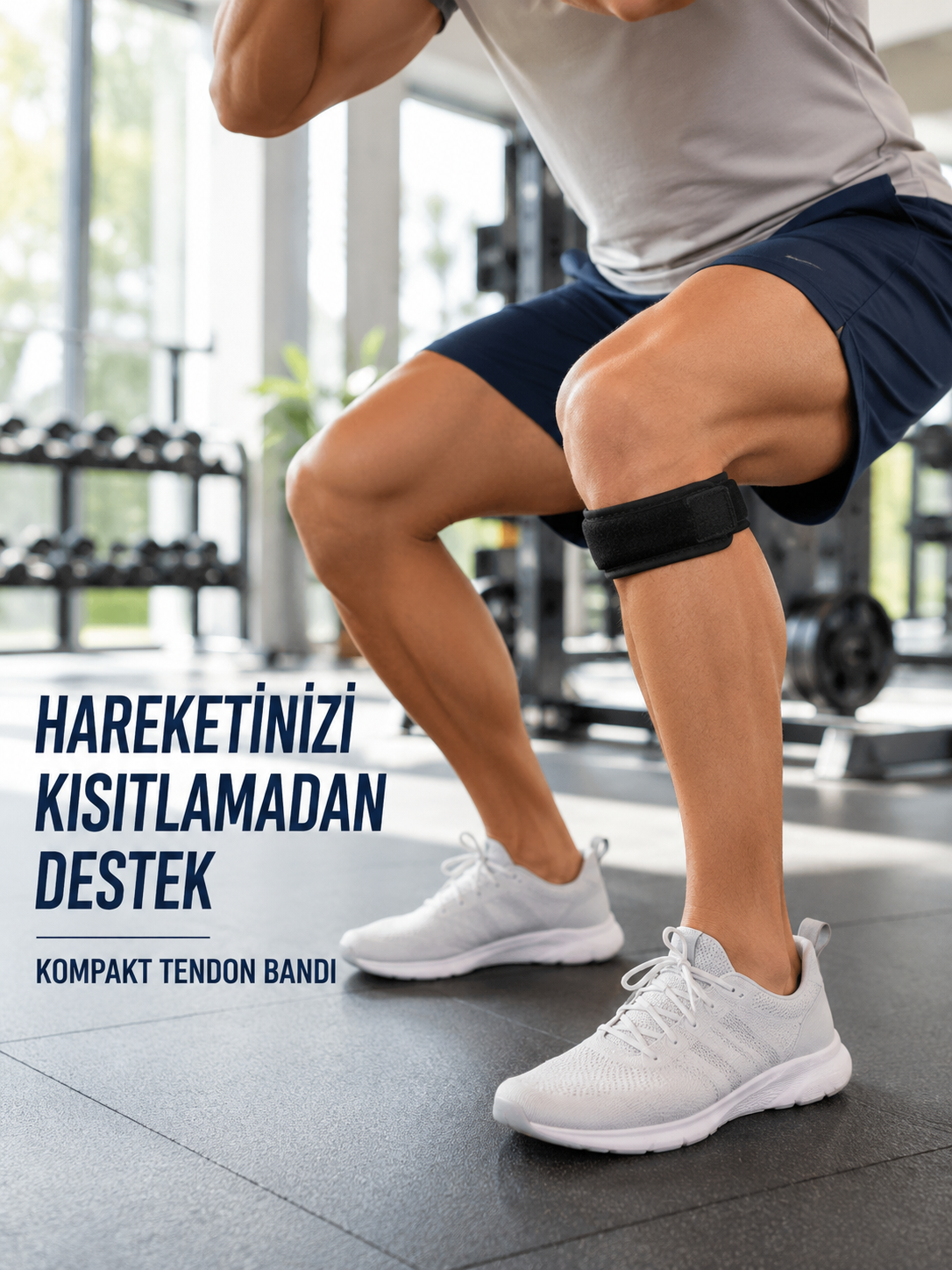 Diz Tendon Bandı Ayarlanabilir Cırtlı Sporcu Destek Bandı Siyah - Bayi Depom Diz Tendon Bandı Ayarlanabilir Cırtlı Sporcu Destek Bandı Siyah - Bayi Depom