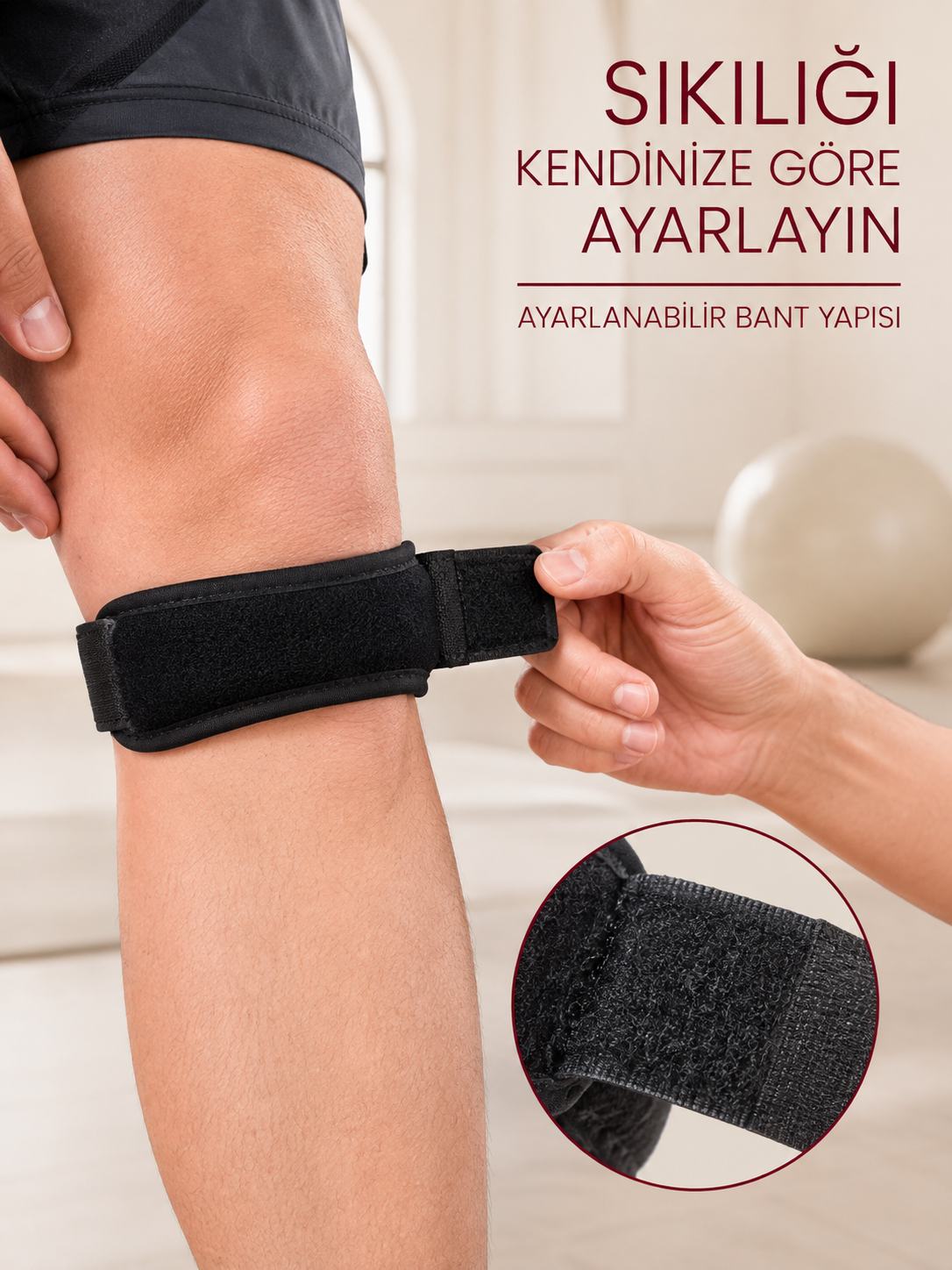 Sporcu Tendon Bandı Ayarlanabilir Diz Destek Bandı Koşu Fitness Egzersiz - Bayi Depom Sporcu Tendon Bandı Ayarlanabilir Diz Destek Bandı Koşu Fitness Egzersiz - Bayi Depom