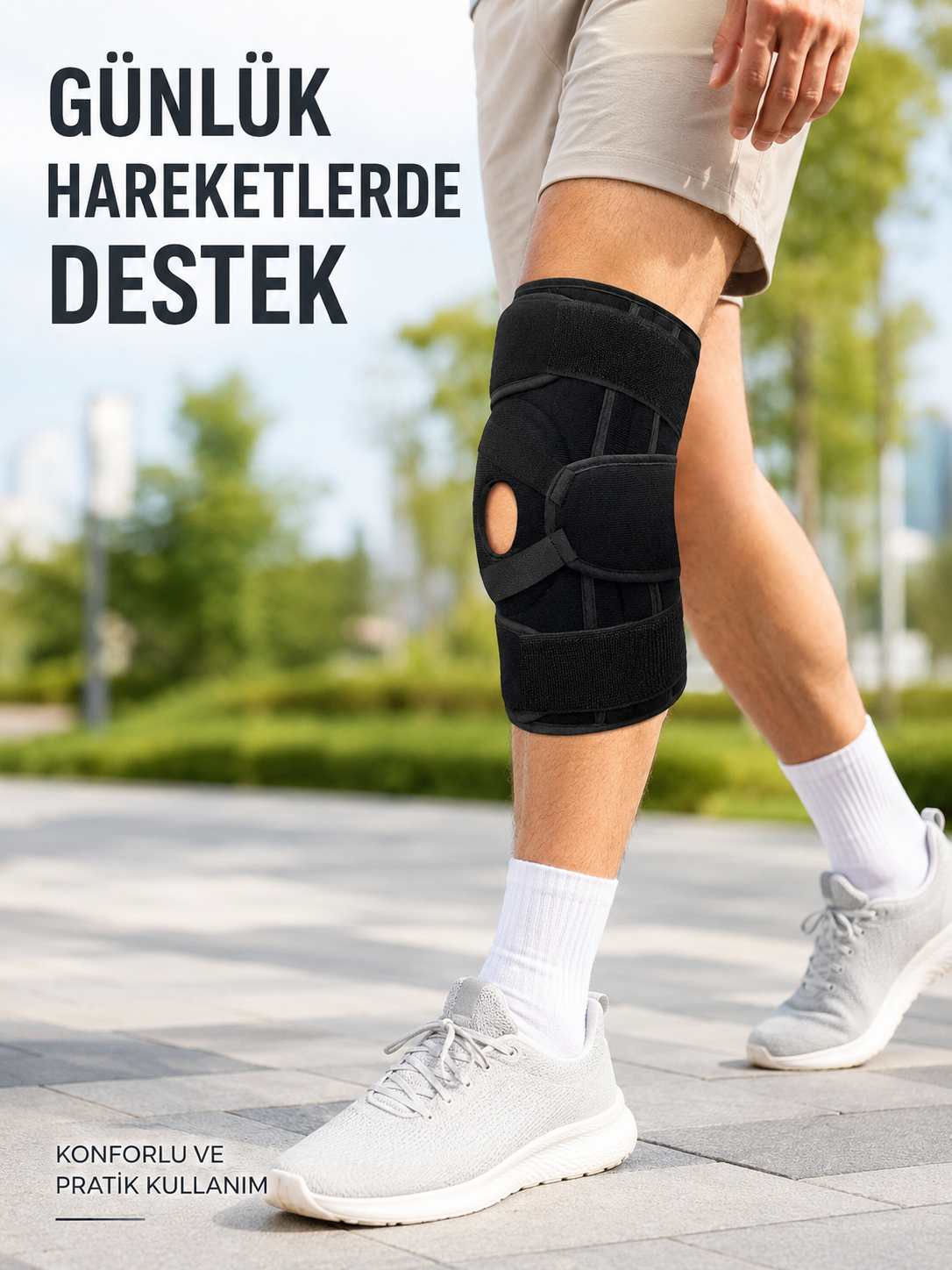 Sporcu Patella Dizliği Esnek Ligamentli Silikon Pedli Menisküs Diz Destek Bandajı - Bayi Depom Sporcu Patella Dizliği Esnek Ligamentli Silikon Pedli Menisküs Diz Destek Bandajı - Bayi Depom